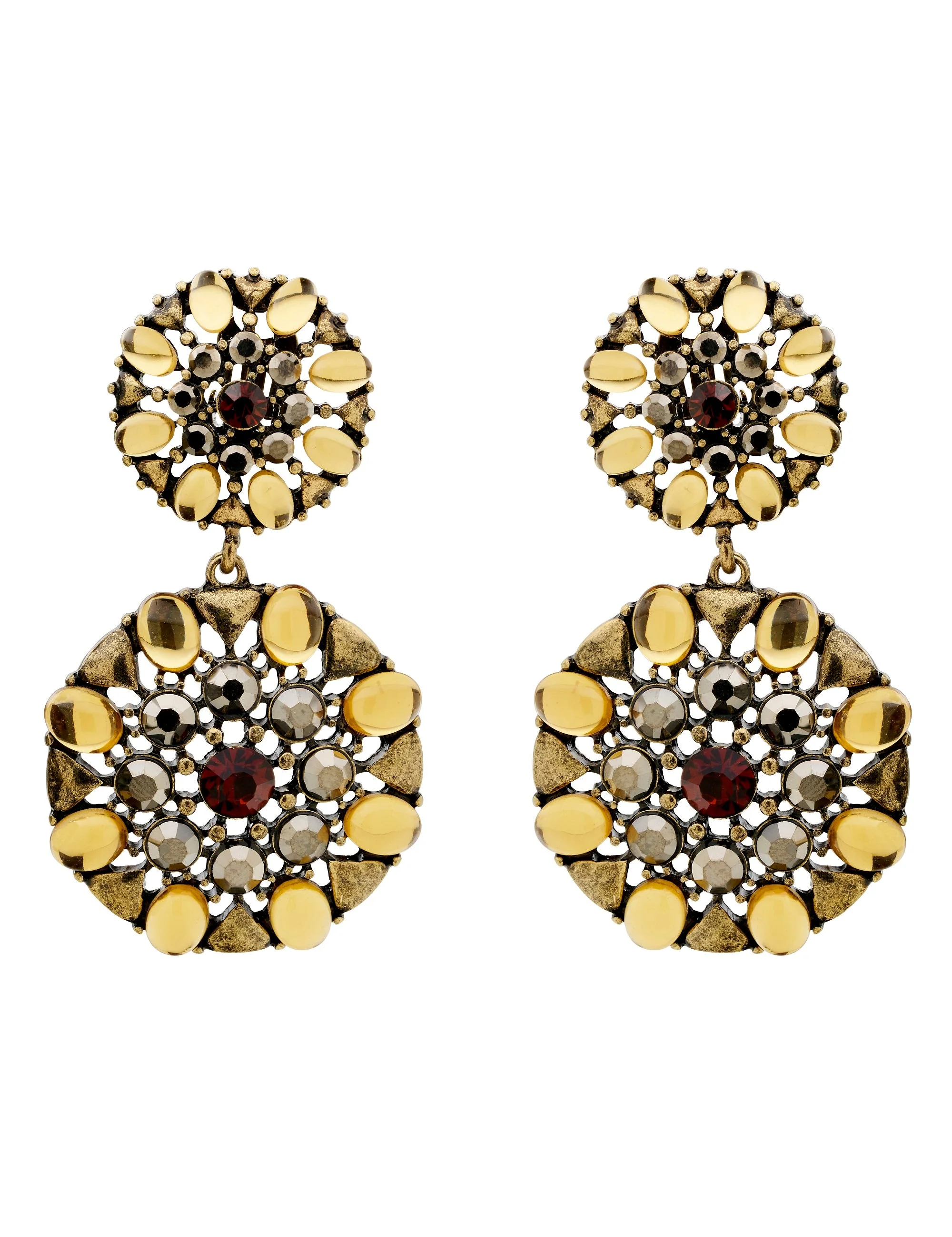 ANTIQUE STATEMENT CLIP EARRING