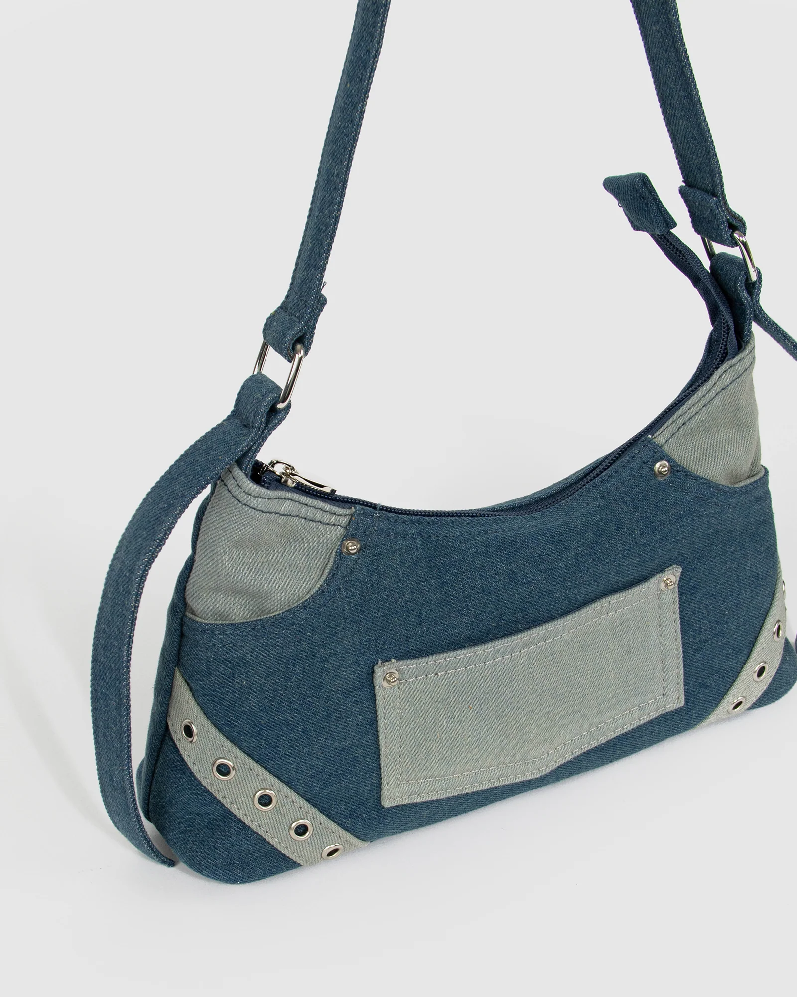 Ashley Blue Denim Shoulder Bag - Image 4