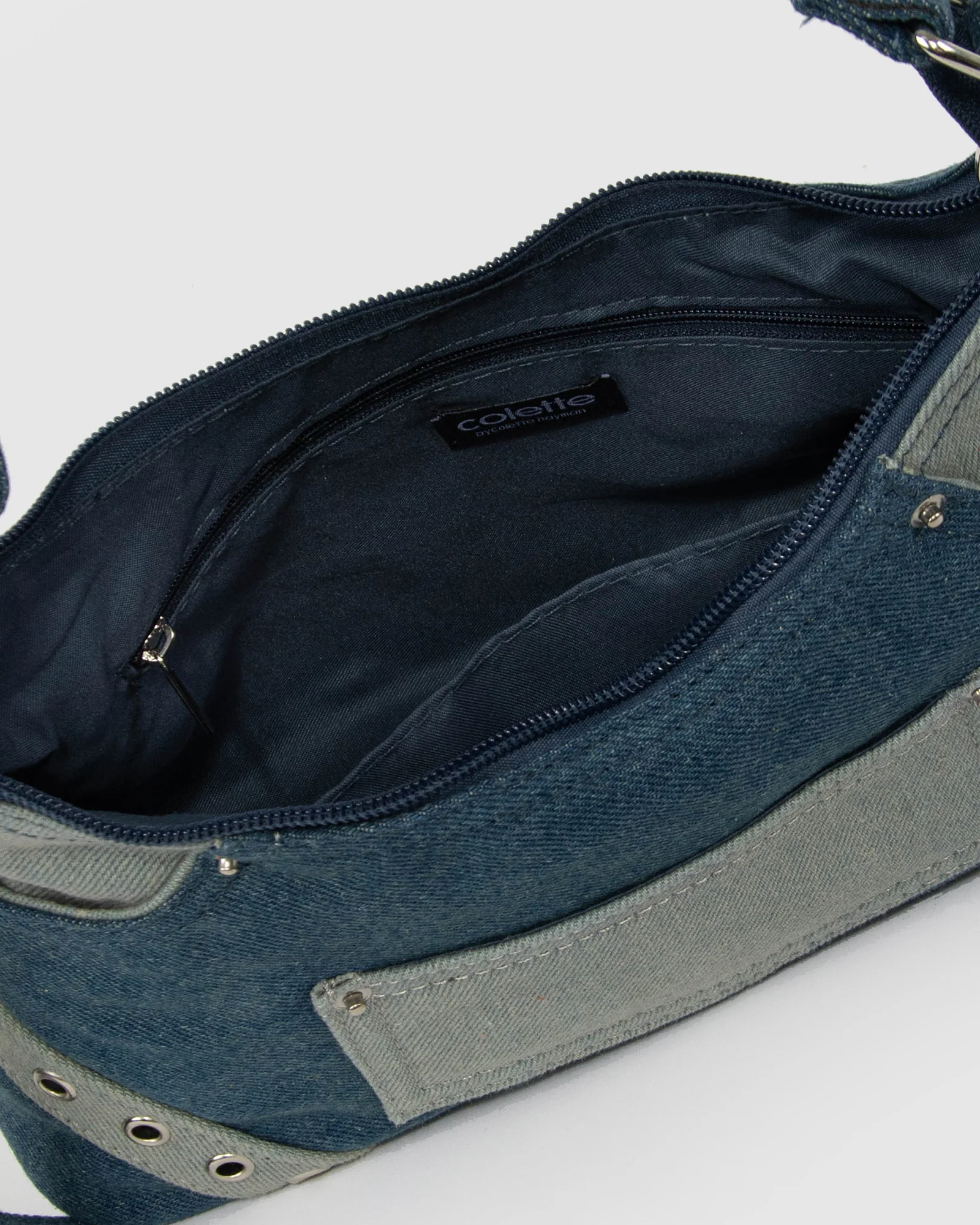 Ashley Blue Denim Shoulder Bag - Image 7