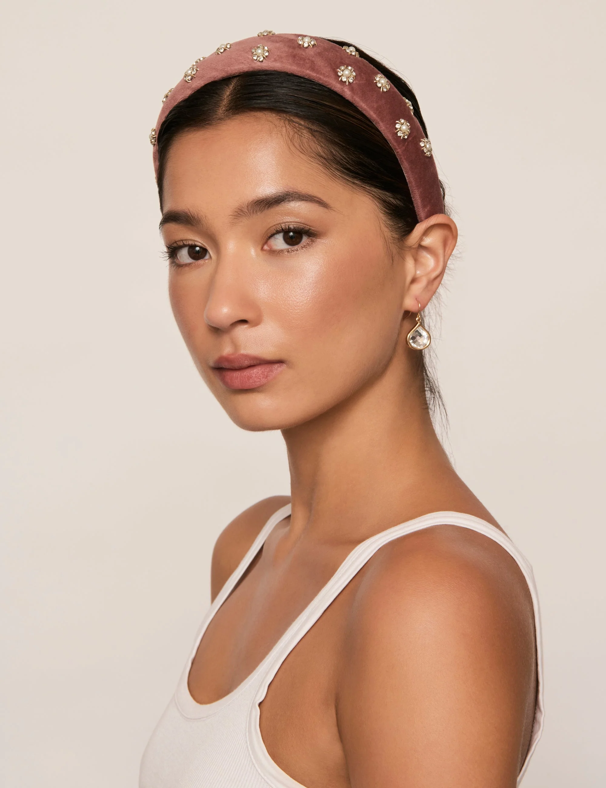 BAROQUE PADDED VELVET HEADBAND - Image 4