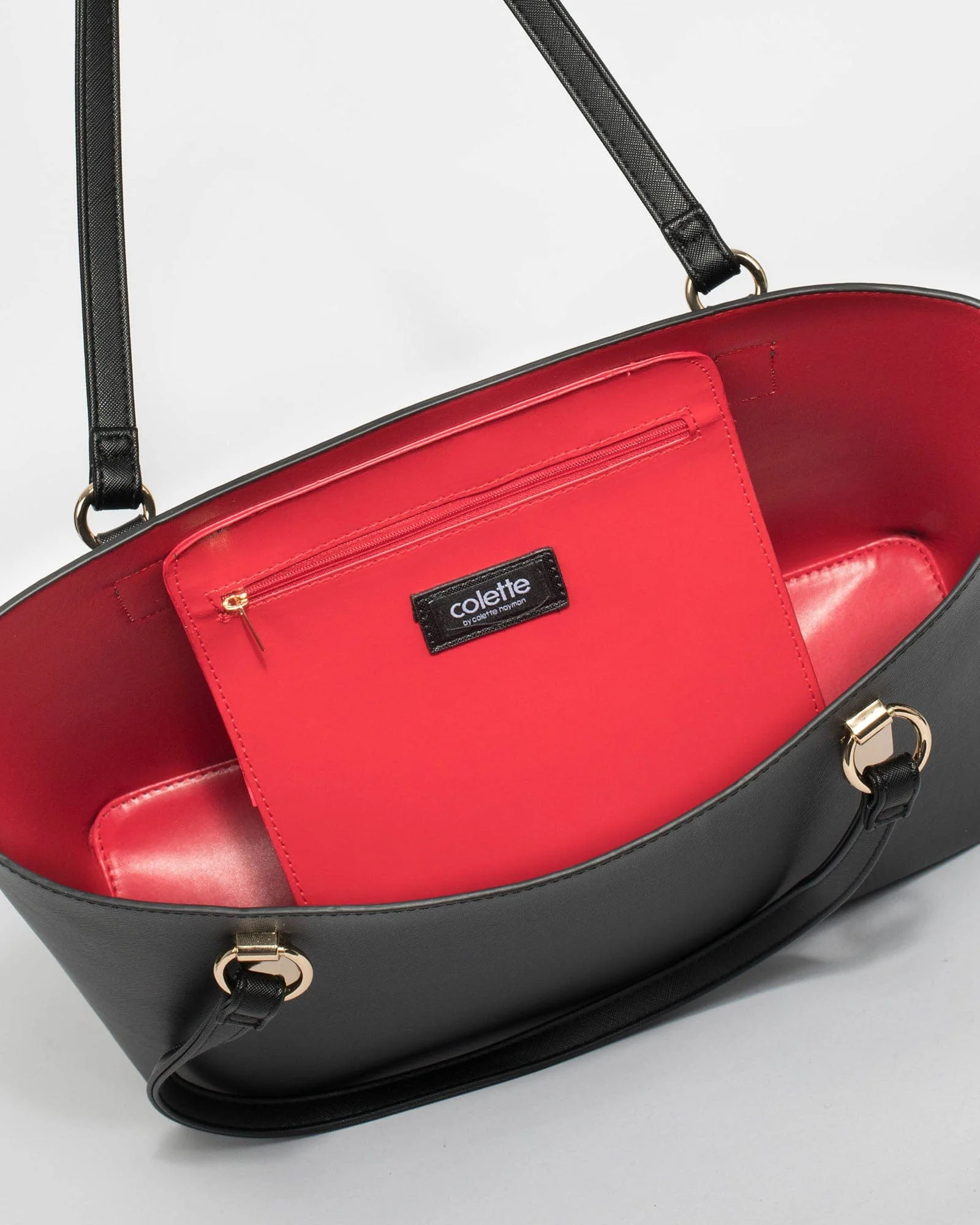 Black & Red Angelina Tote Bag - Image 7