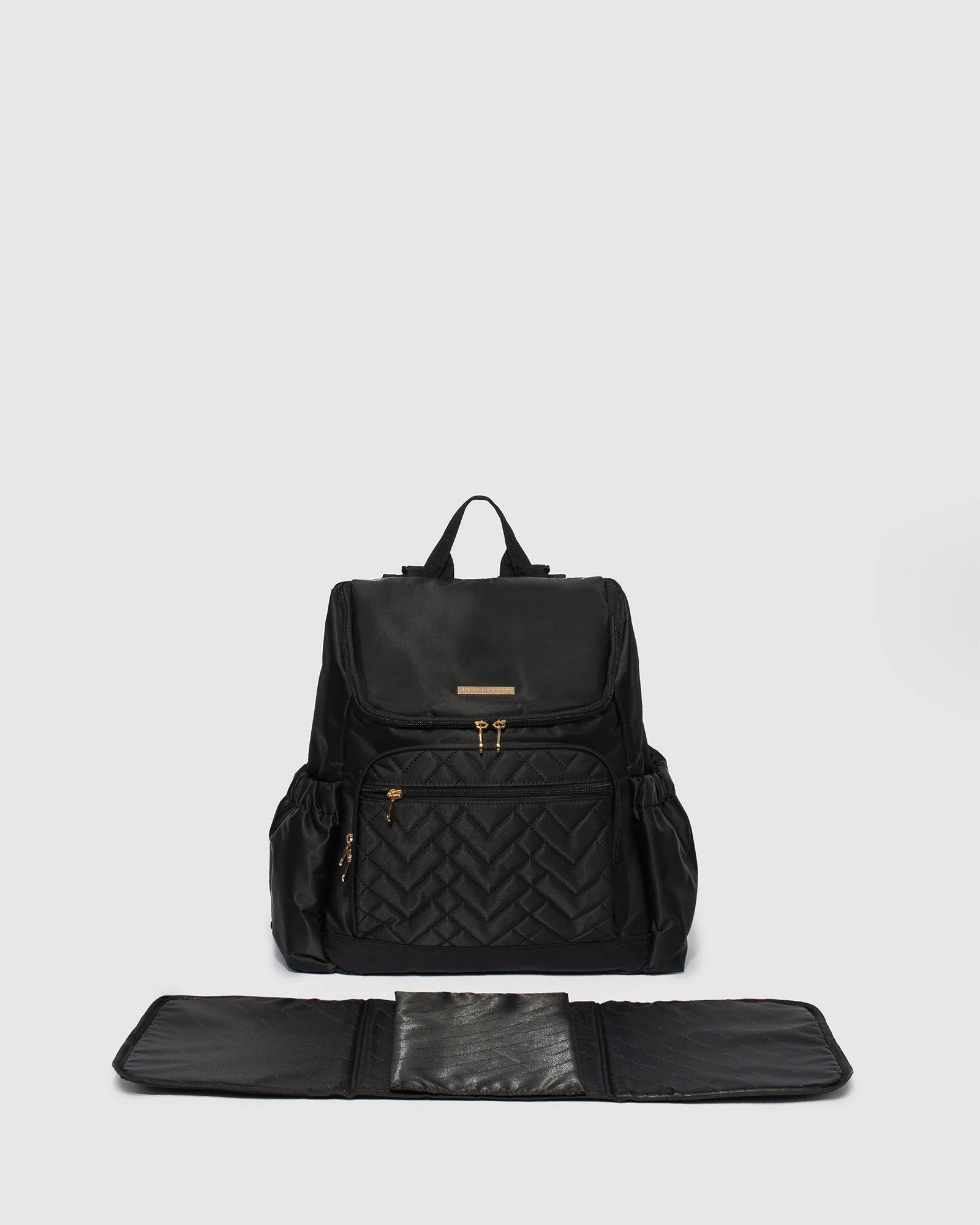 Black And Gold Baby Bag Backpack - Image 3