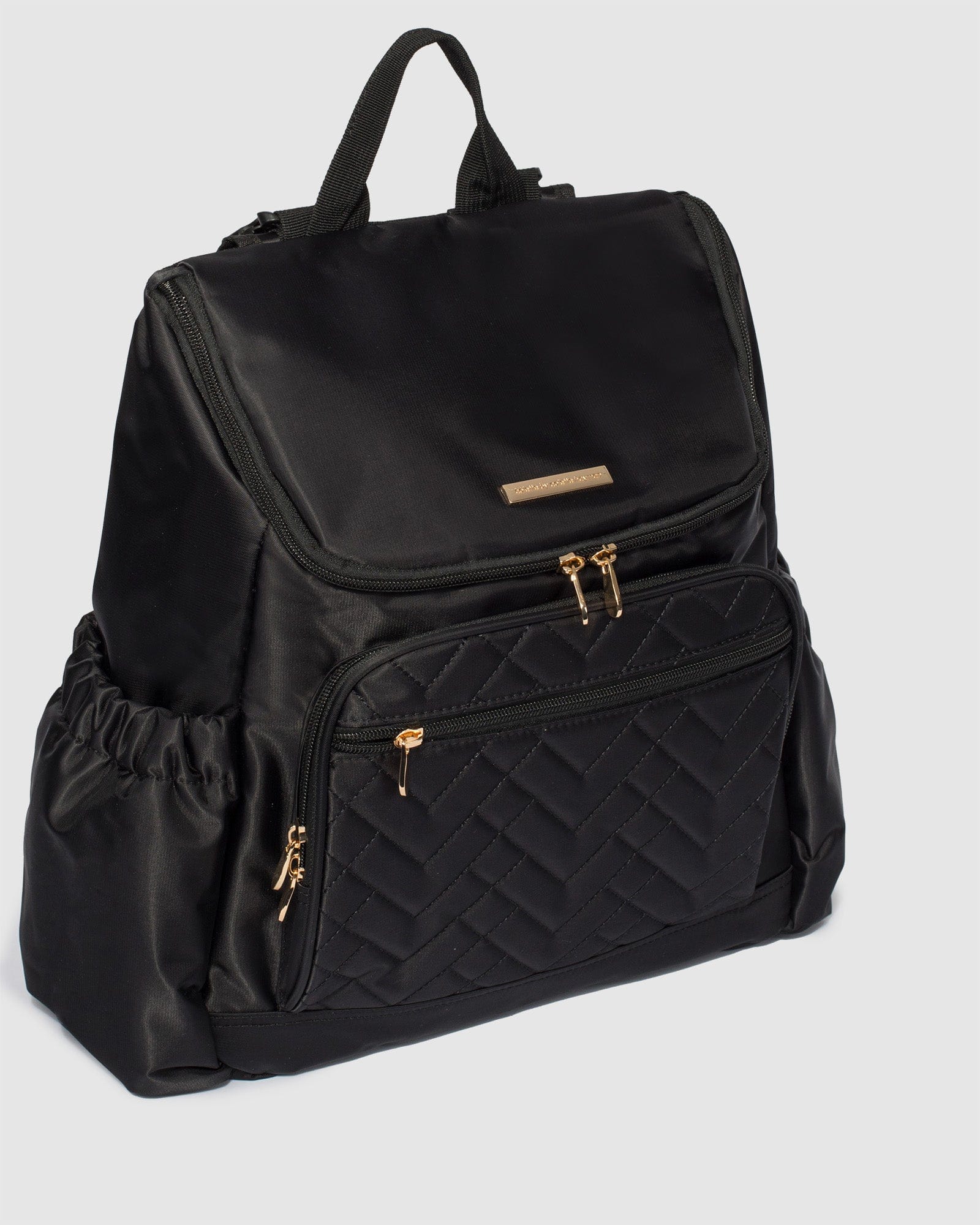 Black And Gold Baby Bag Backpack - Image 4