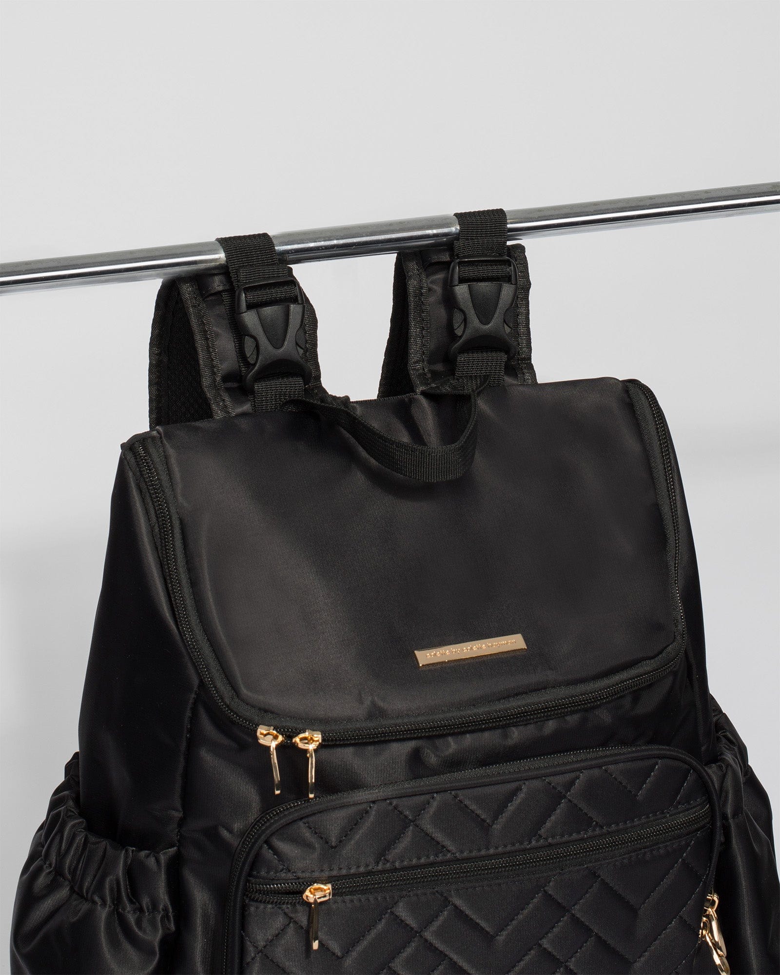 Black And Gold Baby Bag Backpack - Image 6