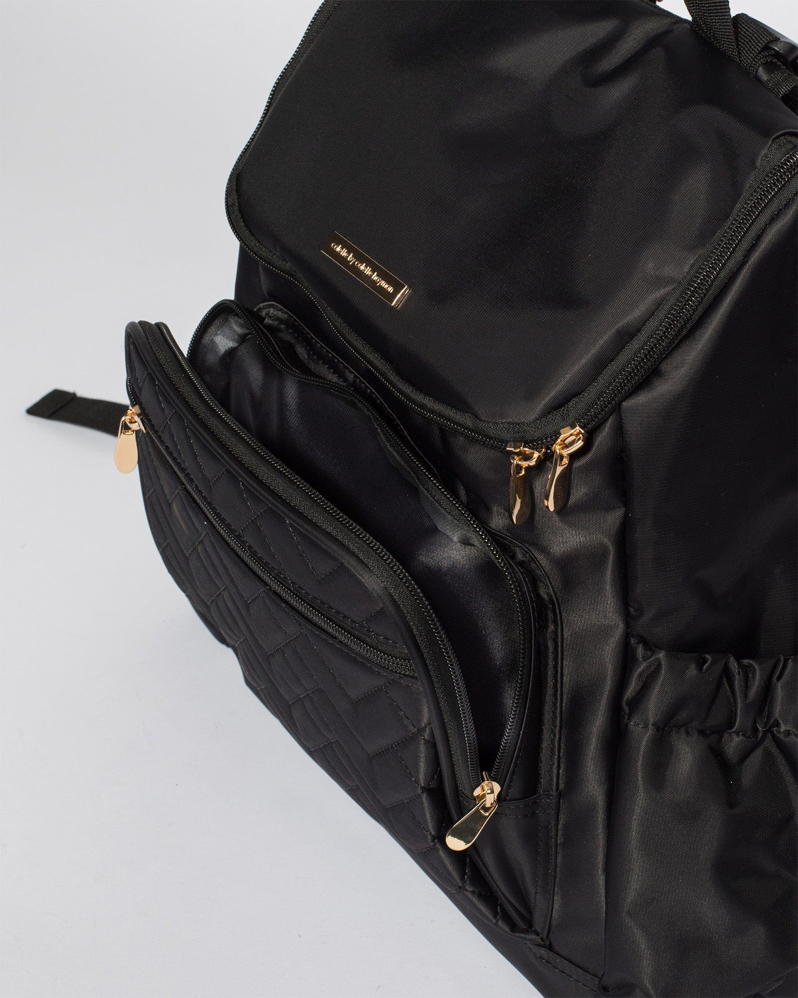 Black And Gold Baby Bag Backpack - Image 8