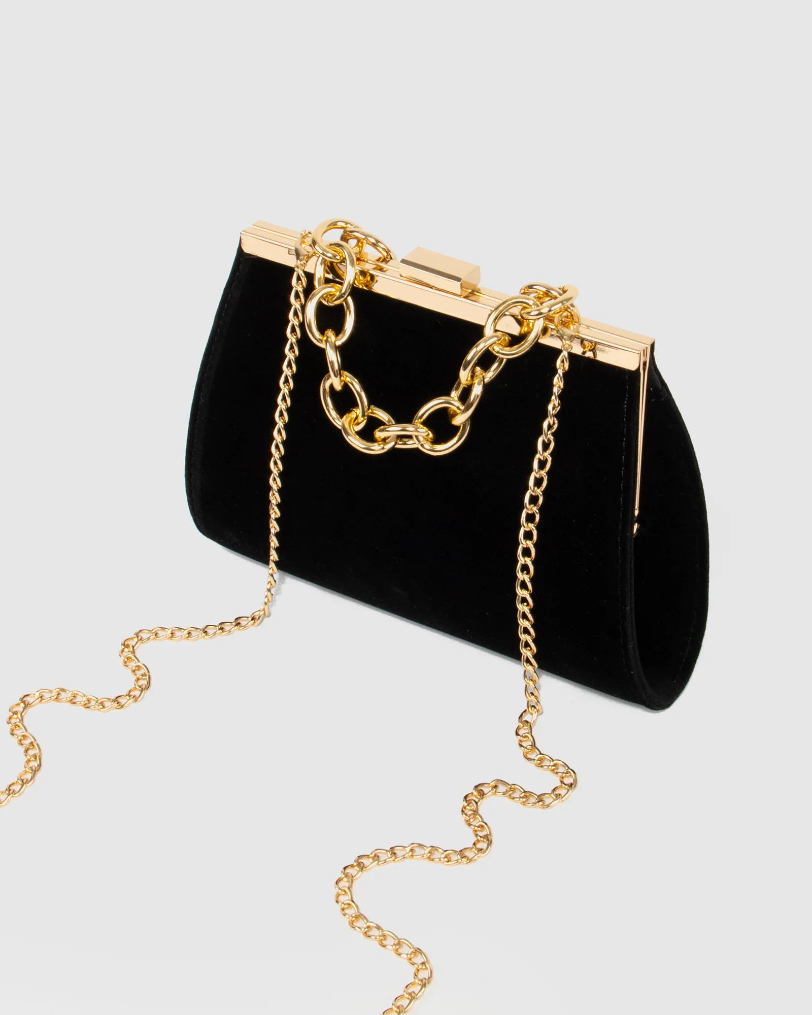 Black Crystal Top Handle Bag - Image 6