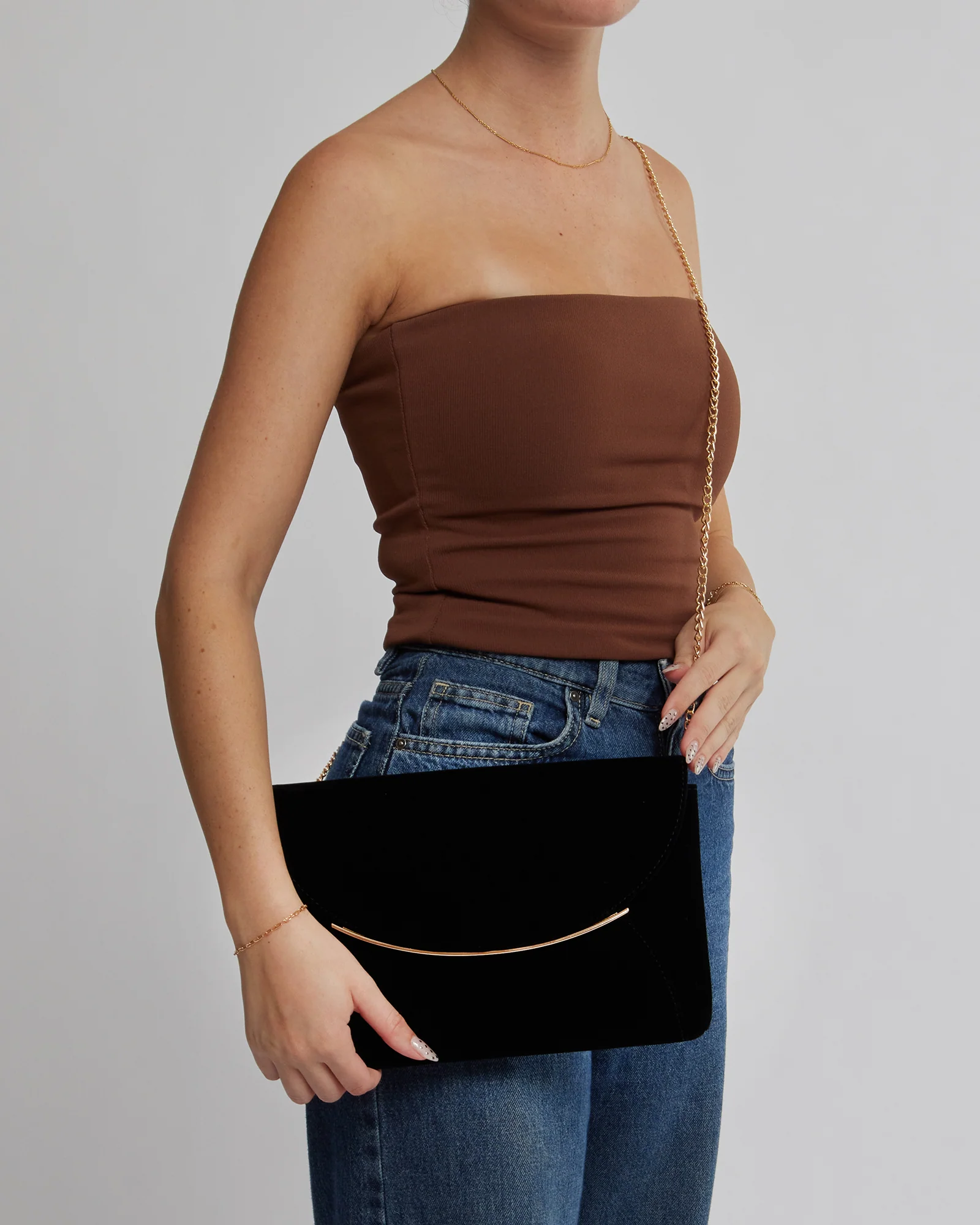 Black Dalila Envelope Clutch - Image 2