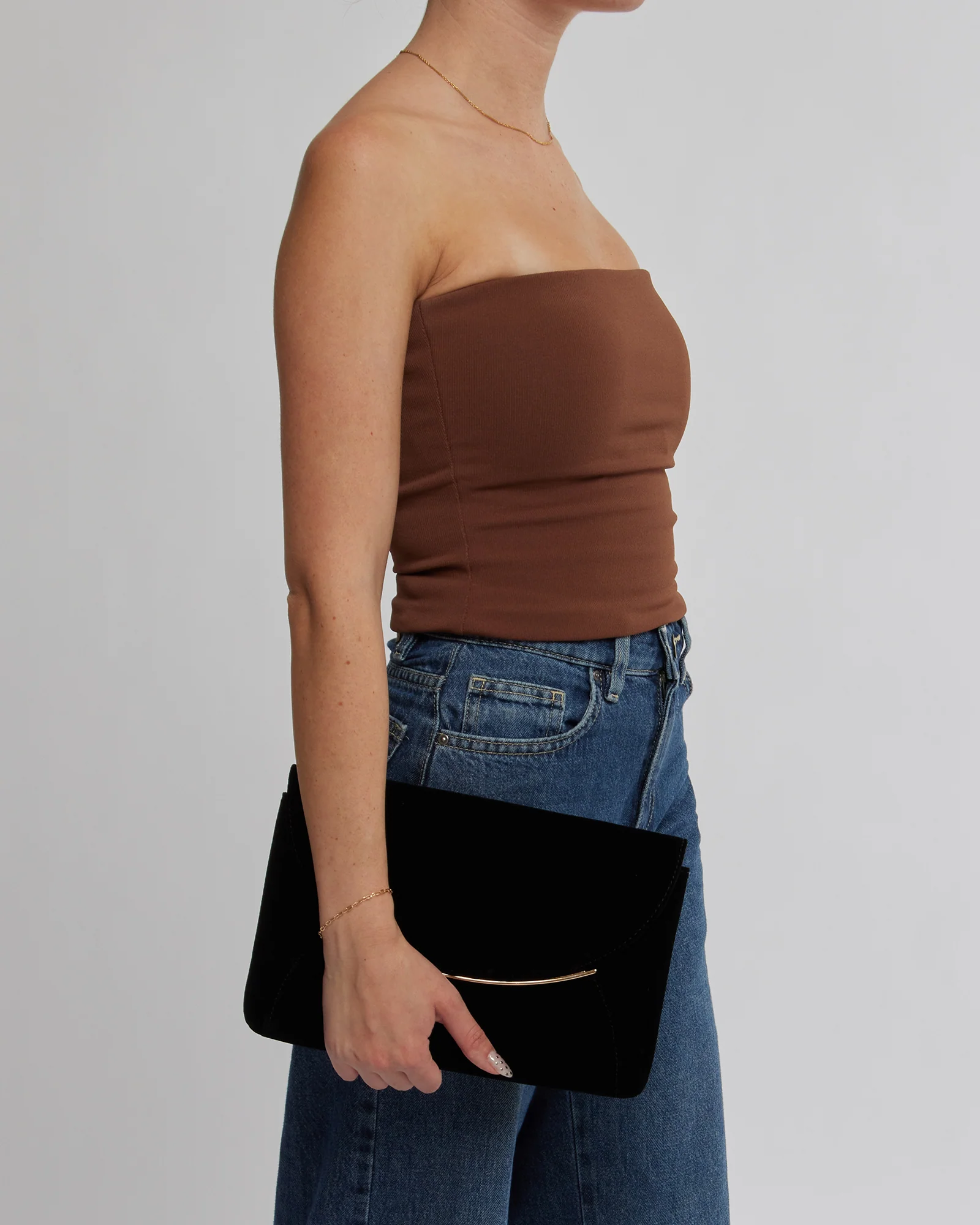 Black Dalila Envelope Clutch - Image 3