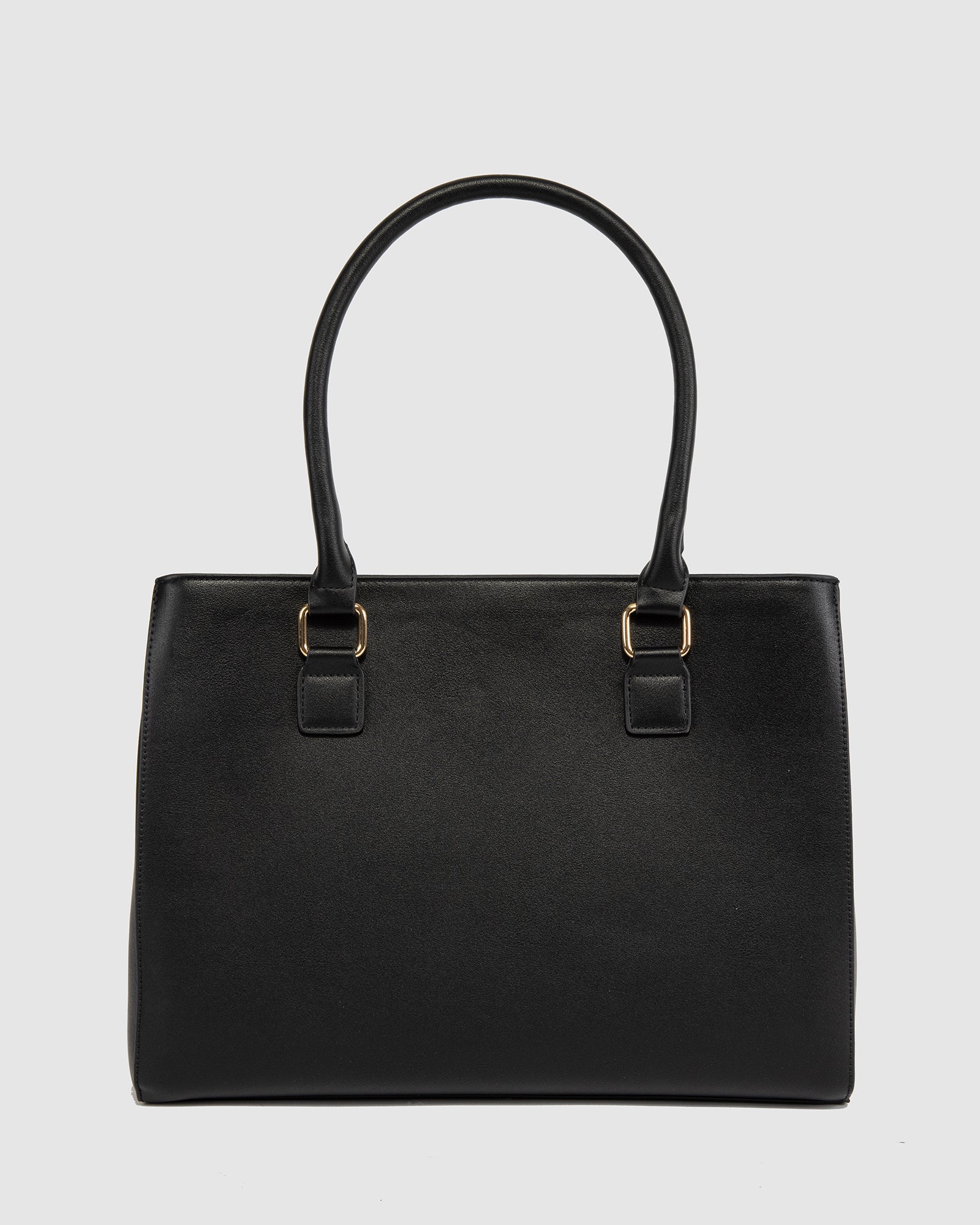 Black Demi Panel Tote Bag - Image 5