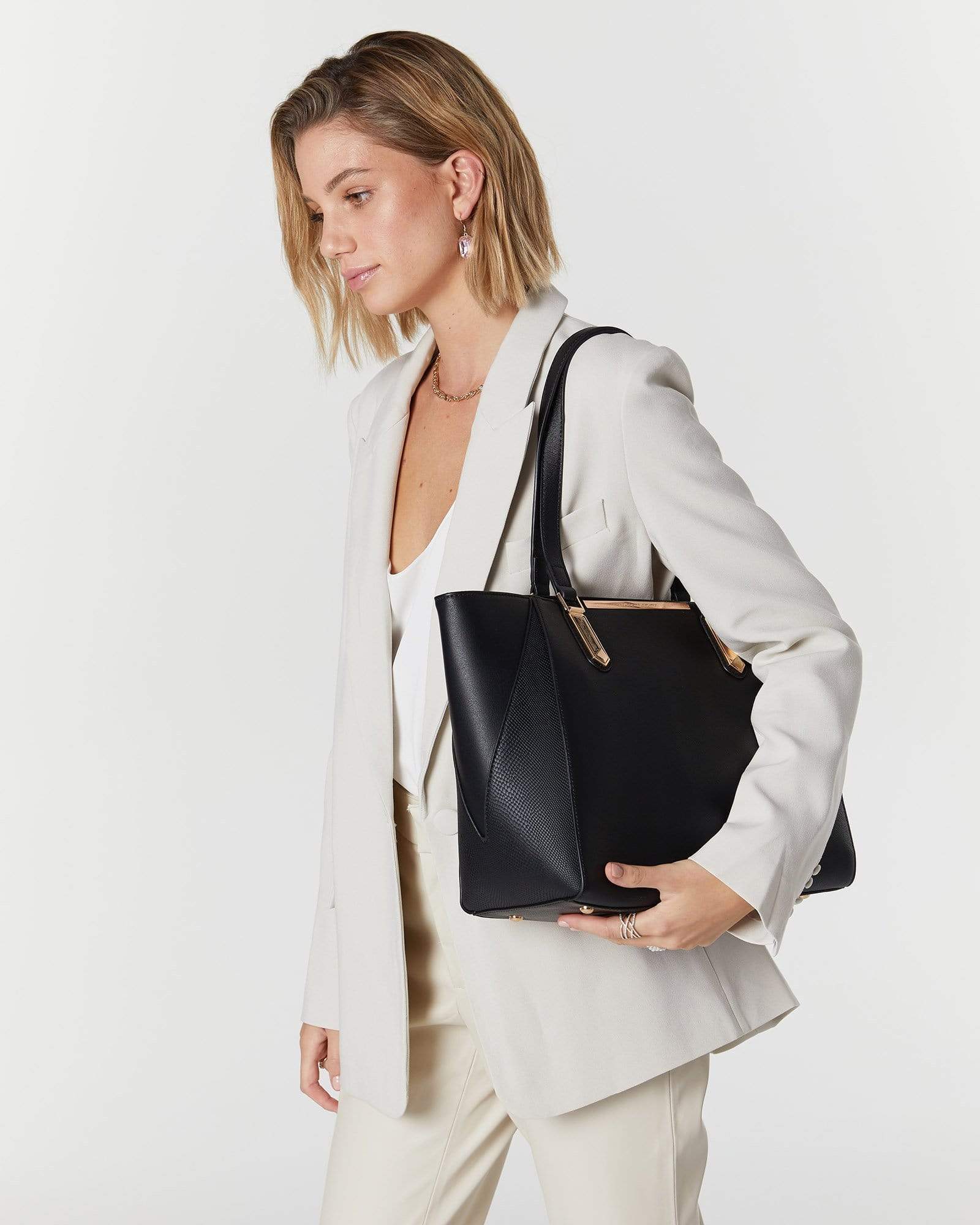 Black And Gold Tote Bag - Image 5