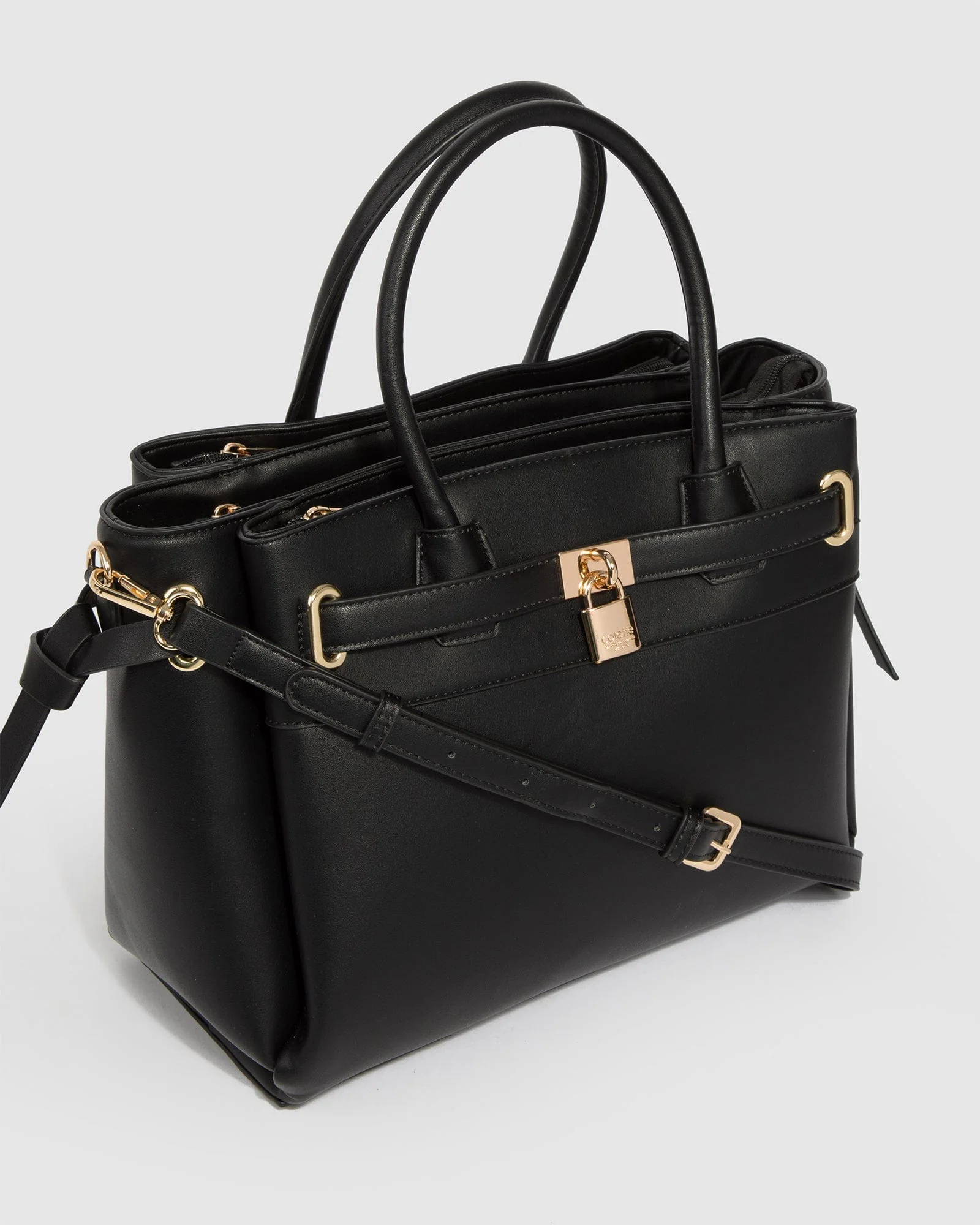 Black Elora Tie Tassel Tote Bag - Image 4