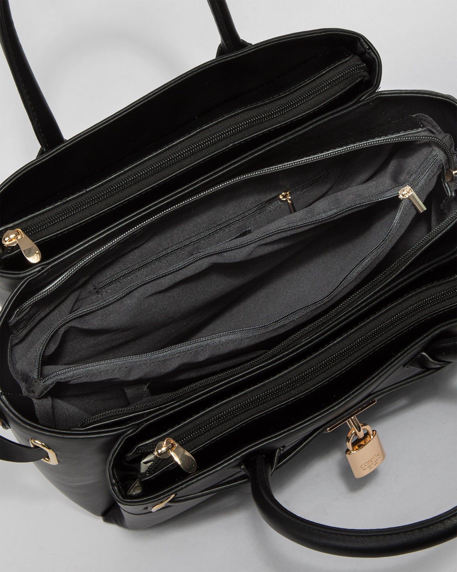 Black Elora Tie Tassel Tote Bag - Image 9