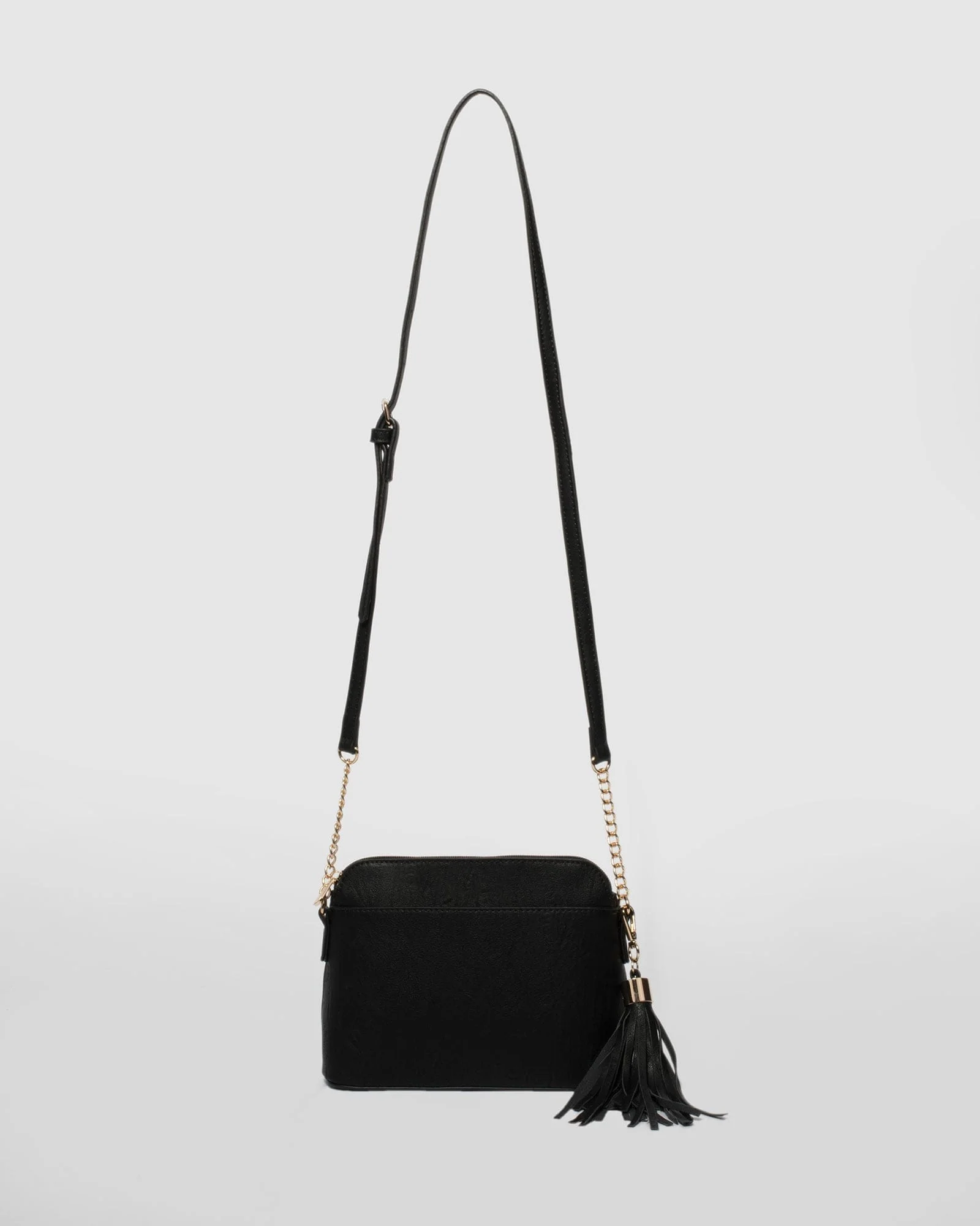 Black Karen Tassel Crossbody Bag - Image 4