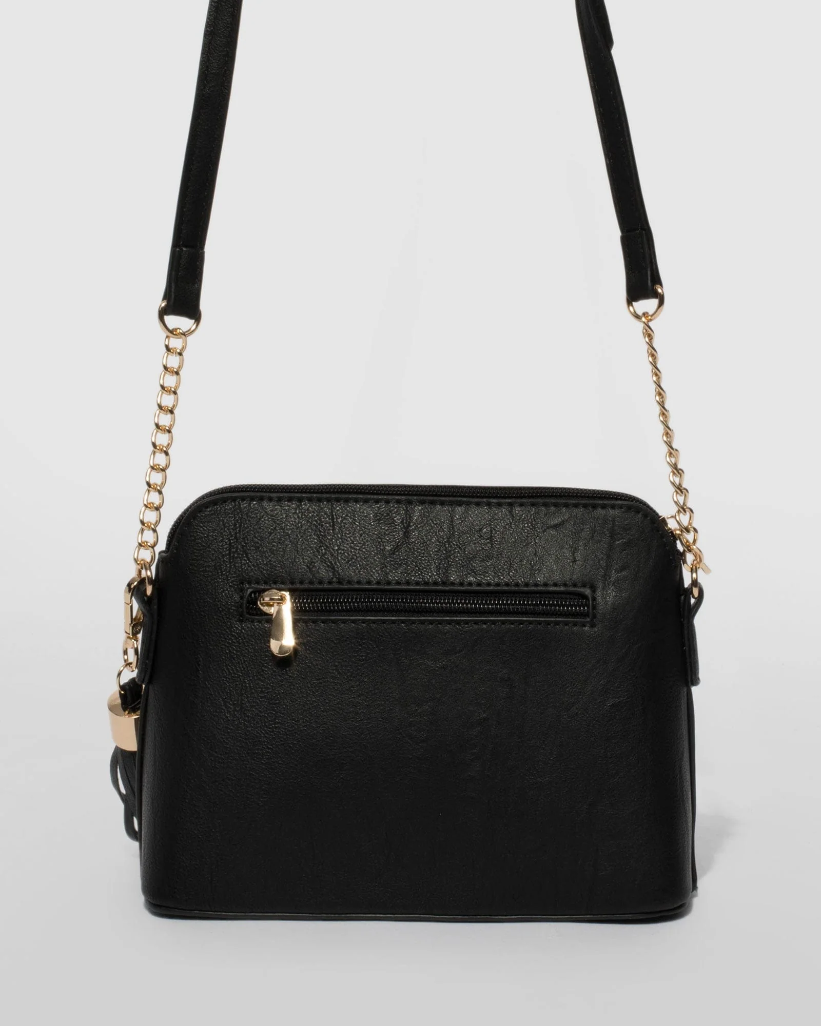 Black Karen Tassel Crossbody Bag - Image 6