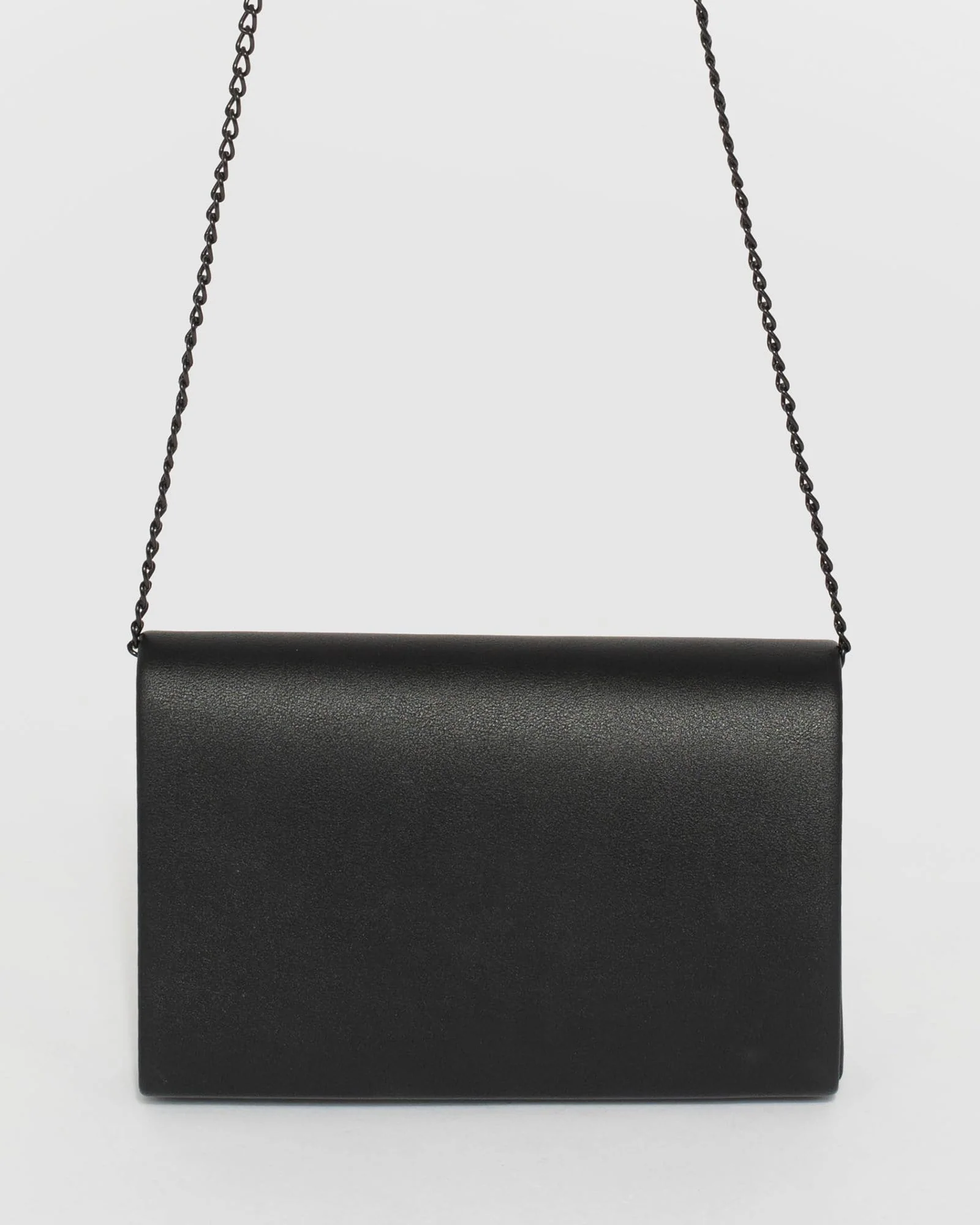 Black Lila Curve Clutch Bag - Image 5