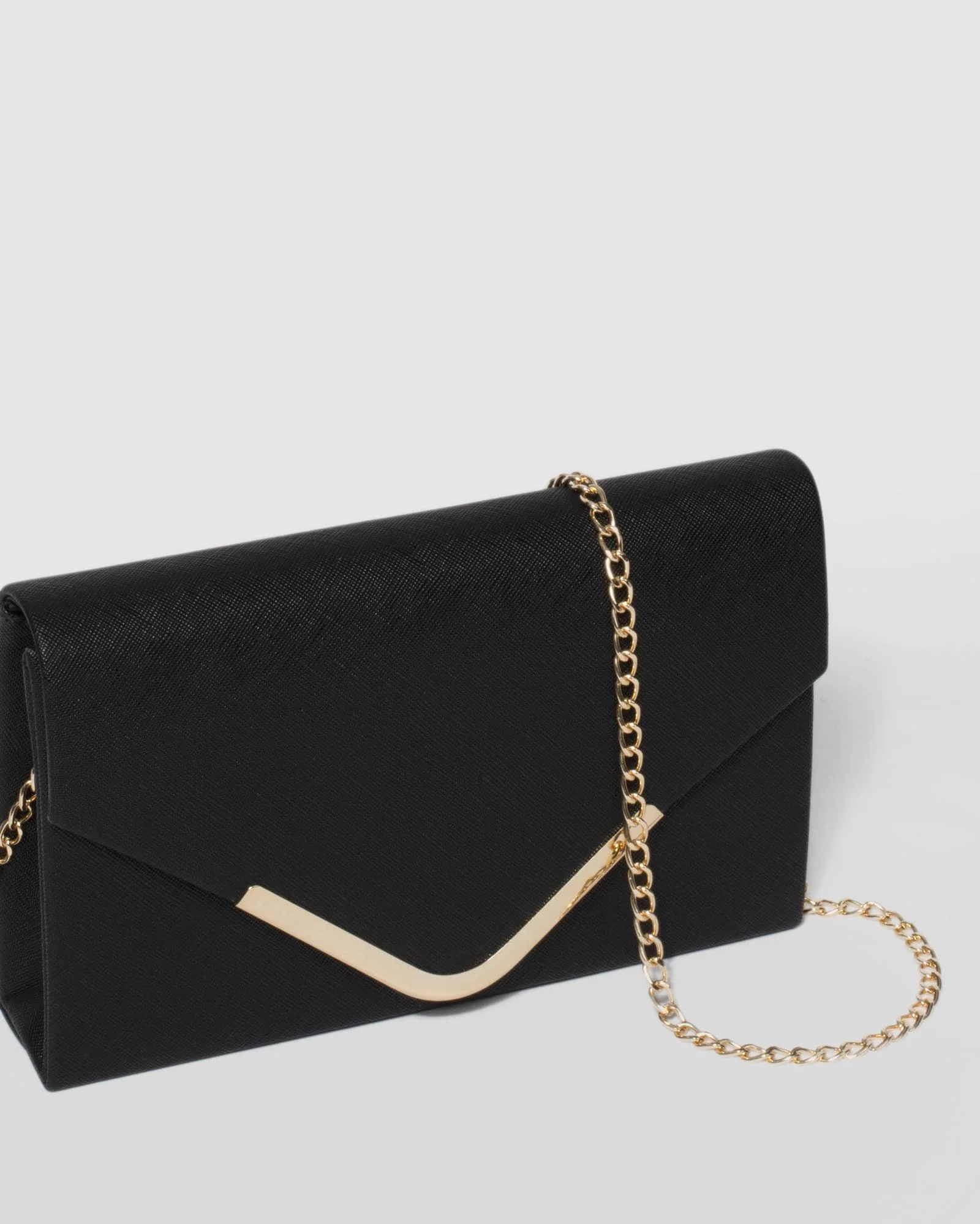 Black Lila Envelope Clutch Bag - Image 3
