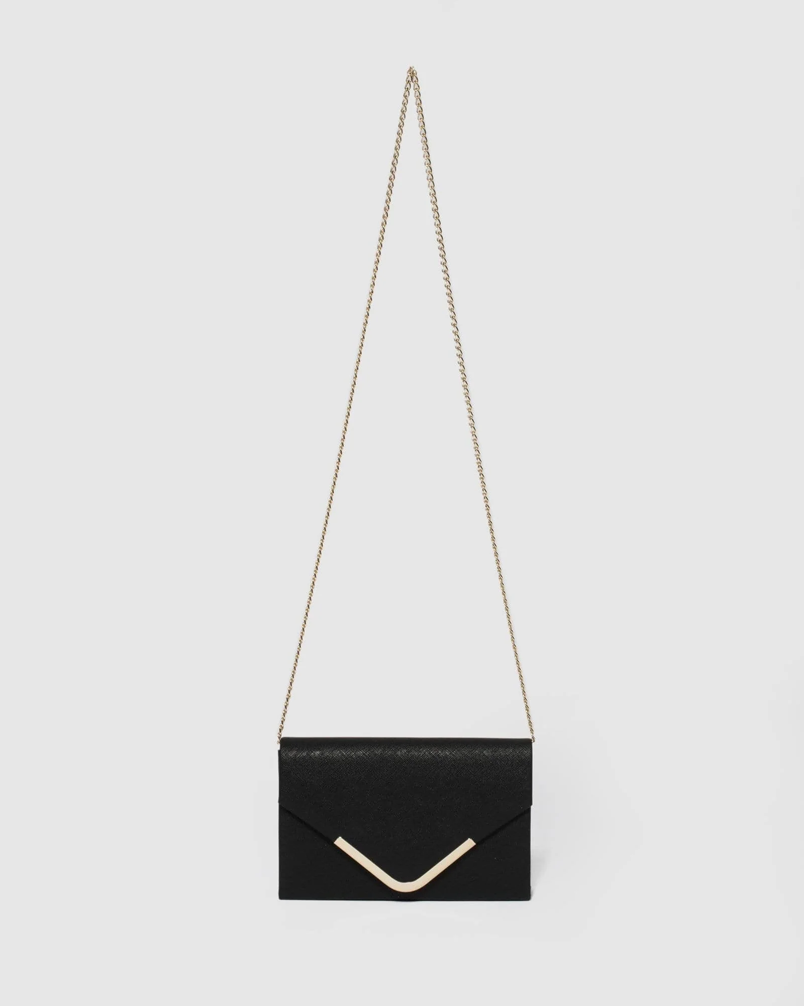 Black Lila Envelope Clutch Bag - Image 4