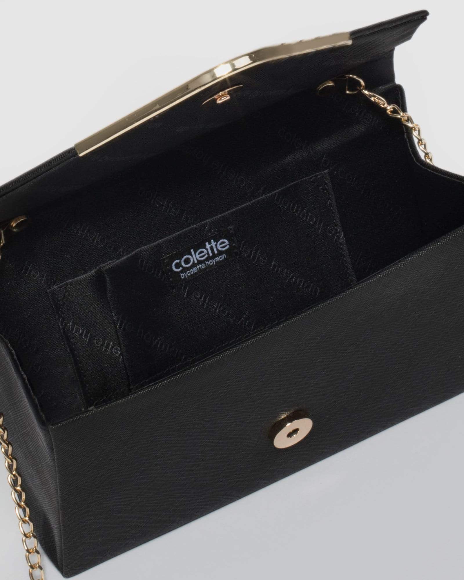 Black Lila Envelope Clutch Bag - Image 7