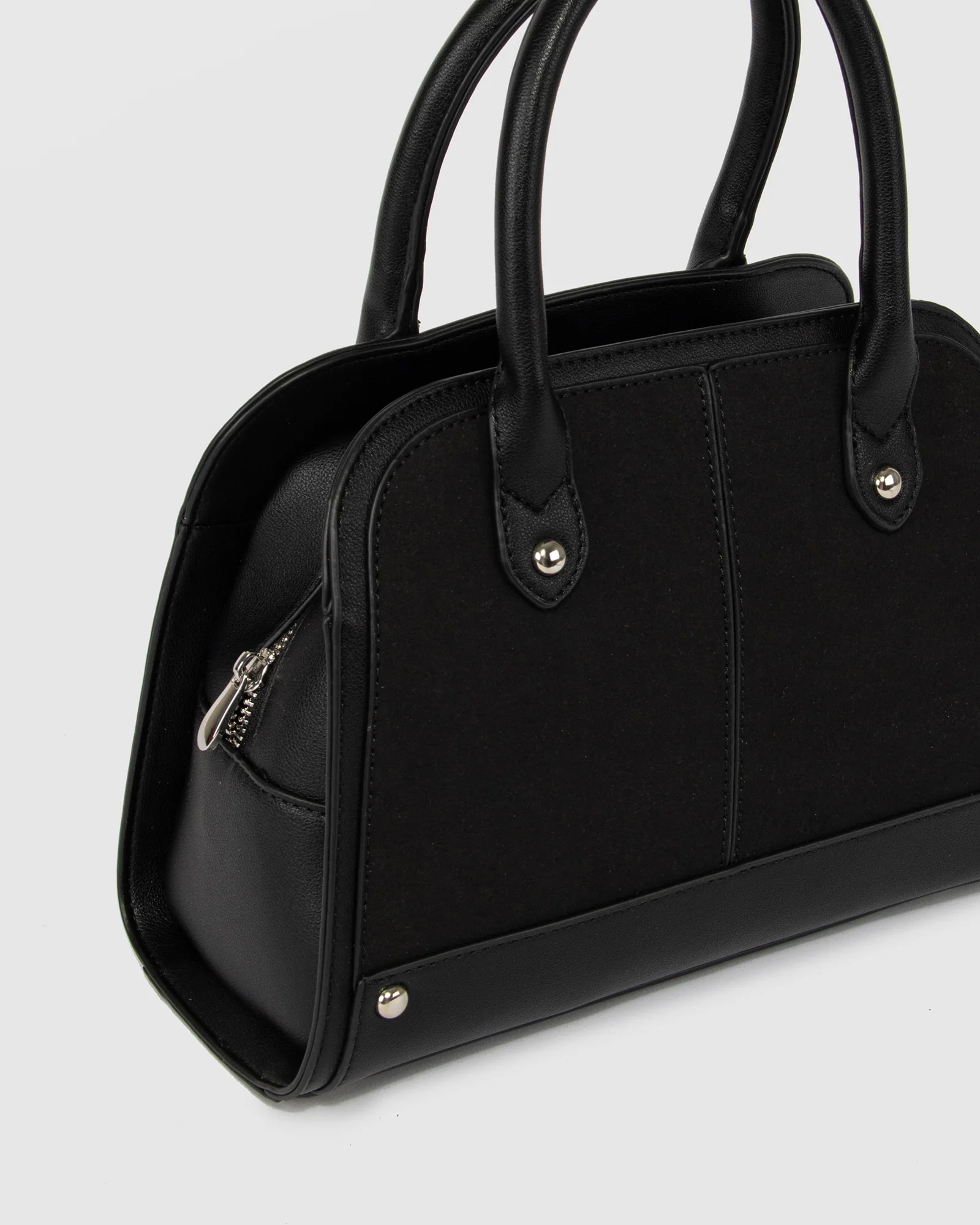 Black Maisie Panel Stud Tote - Image 3