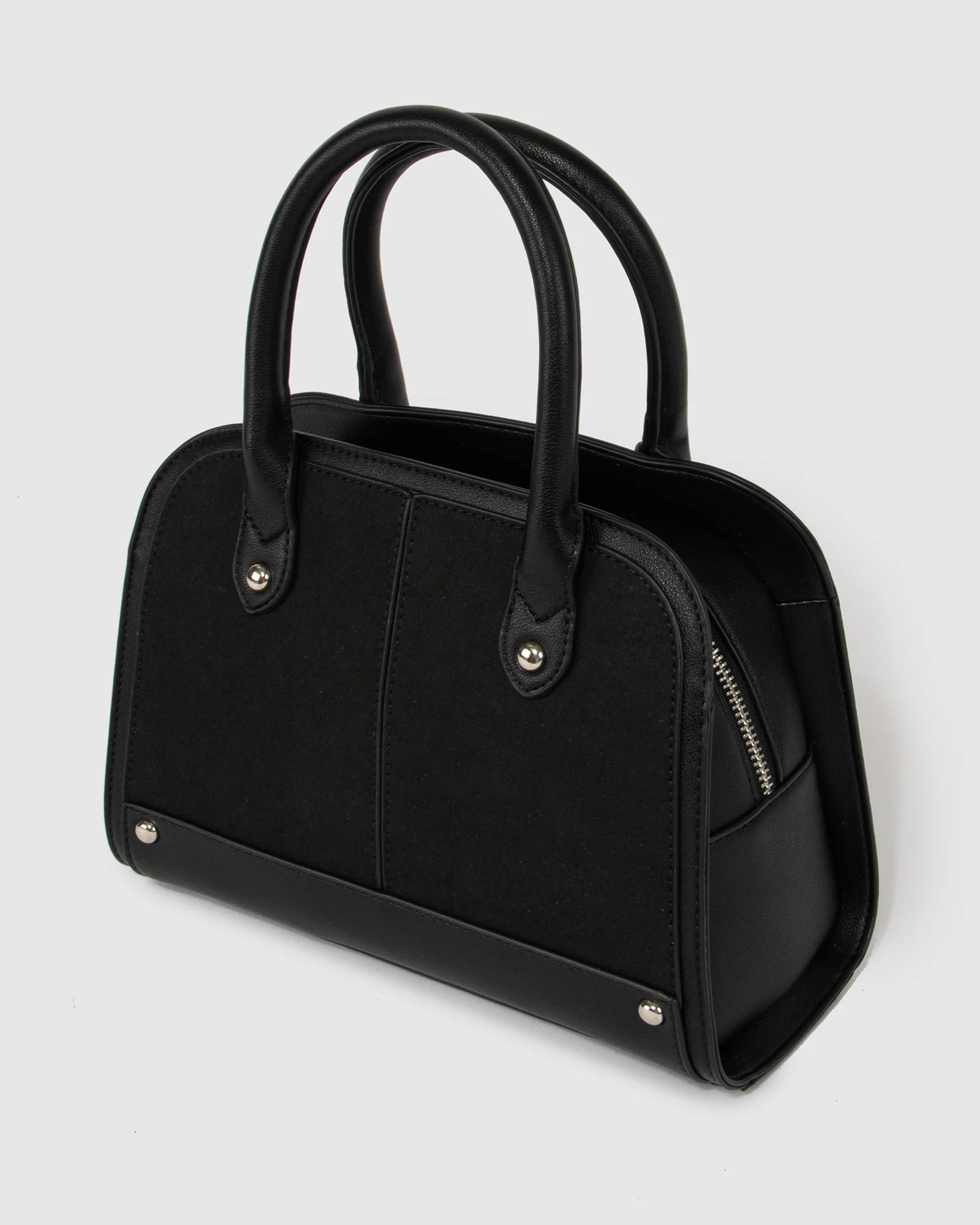 Black Maisie Panel Stud Tote - Image 5