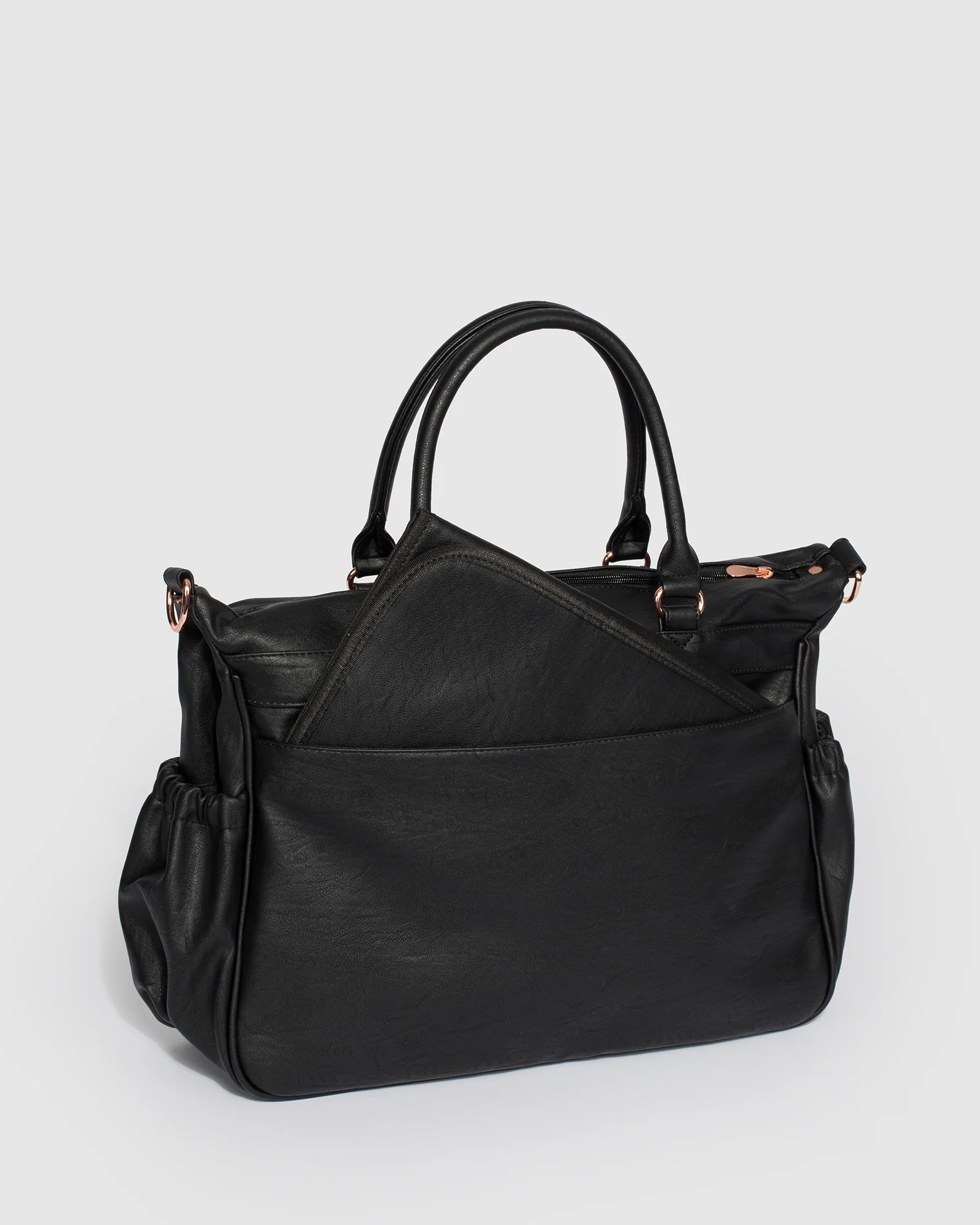 Black And Rose Gold Pocket Baby Bag - Image 6