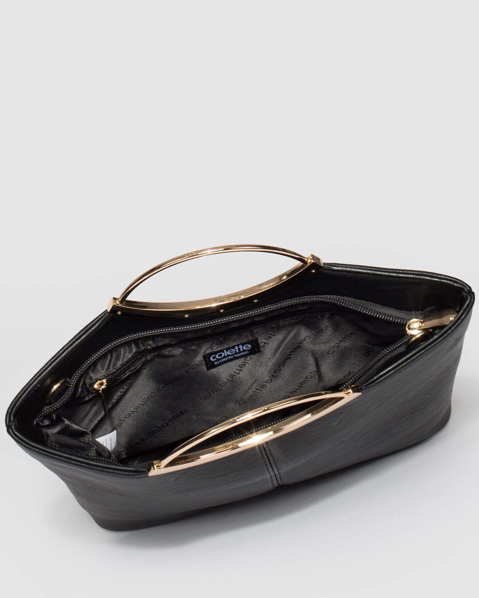 Black And Gold Jessie Clutch Bag - Image 7