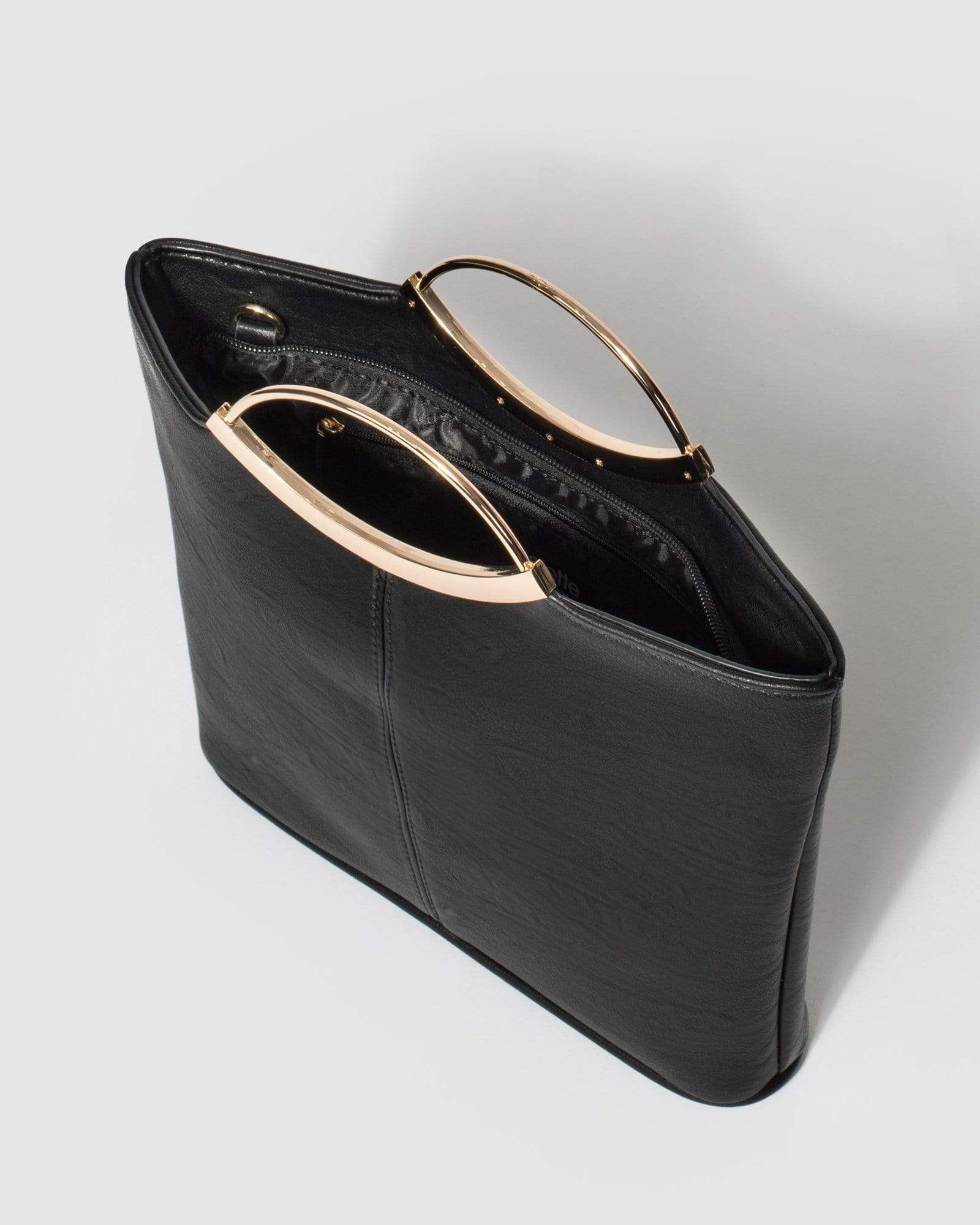 Black And Gold Jessie Clutch Bag - Image 8