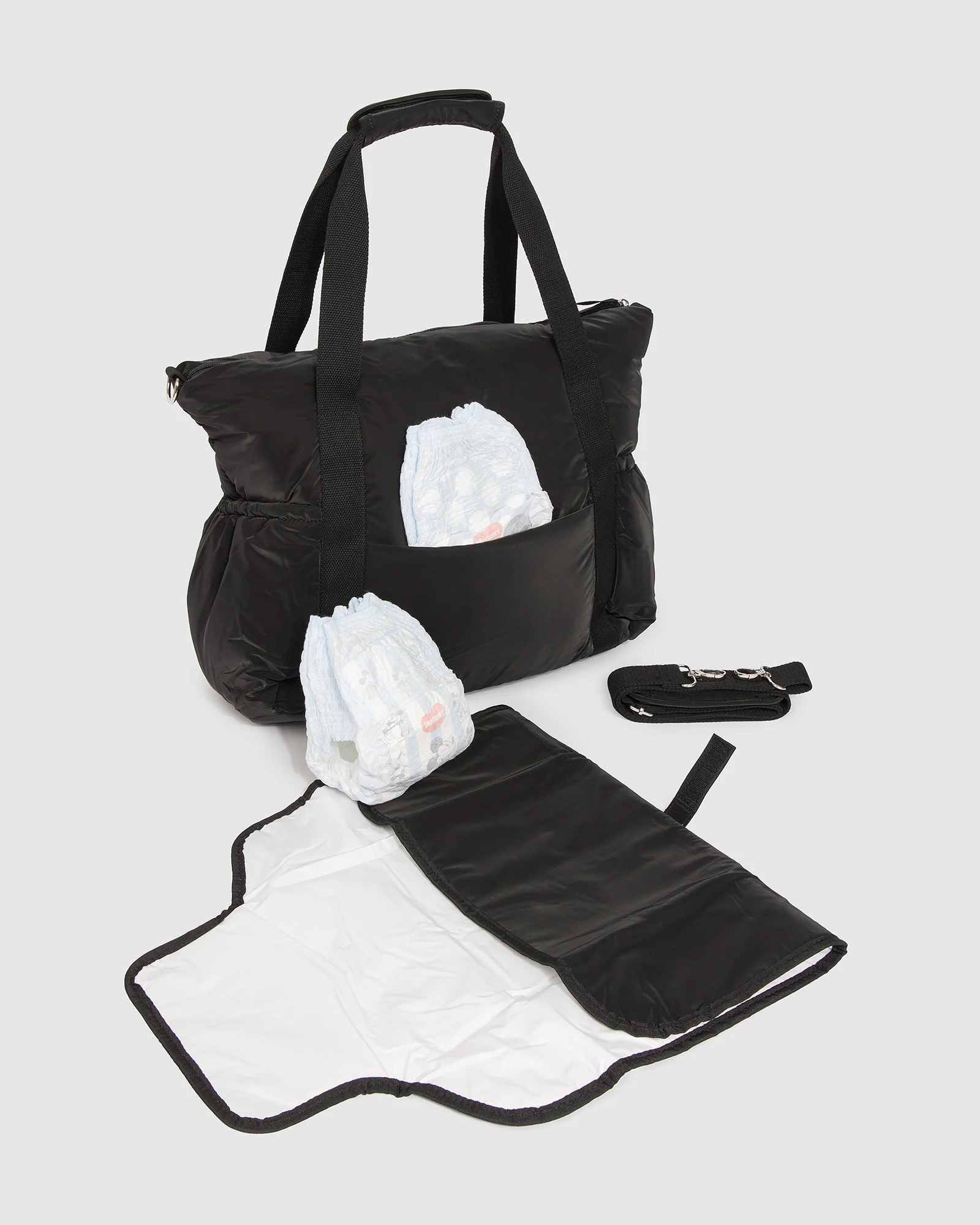 Black Soft Touch Baby Bag - Image 4