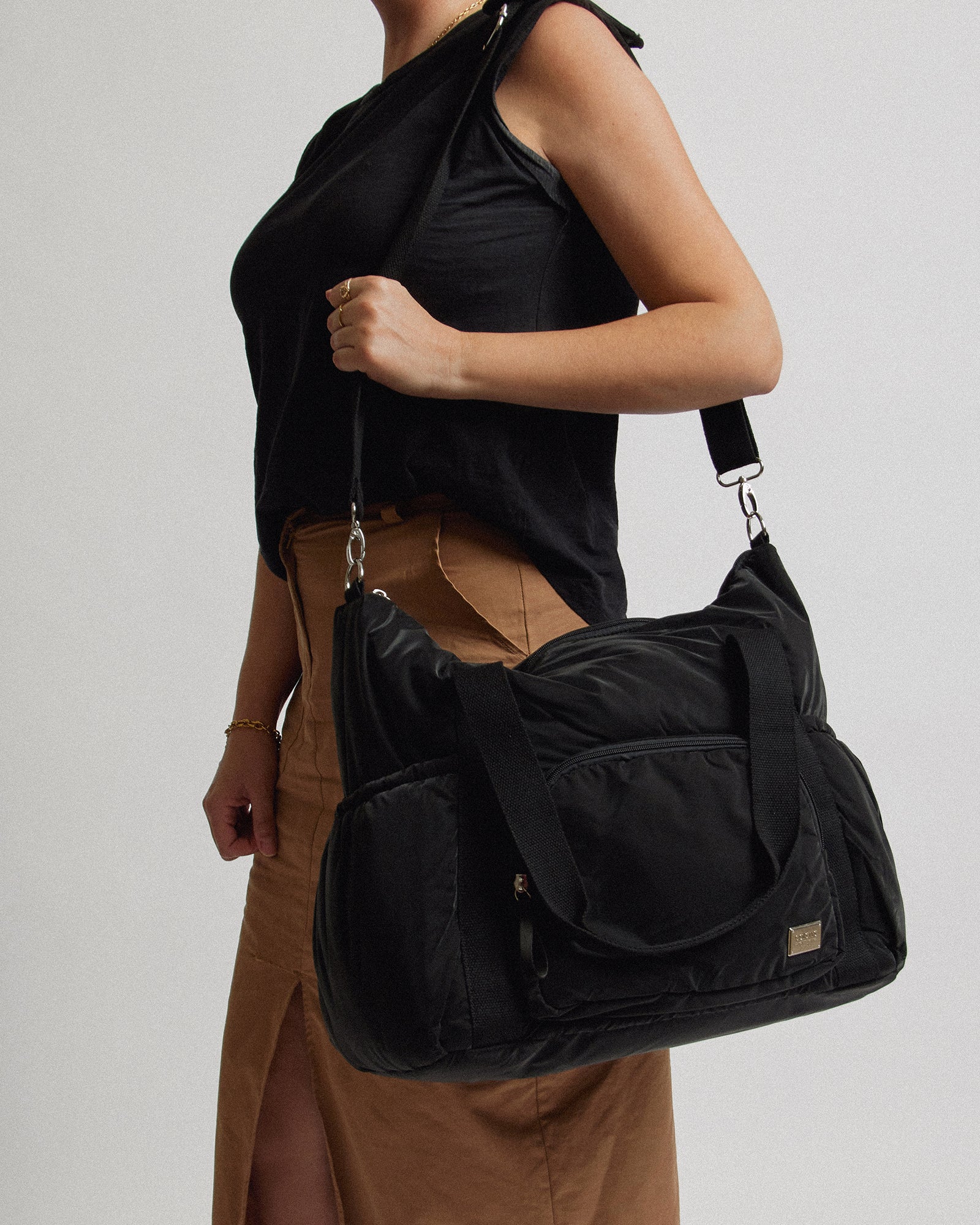 Black Soft Touch Baby Bag - Image 8
