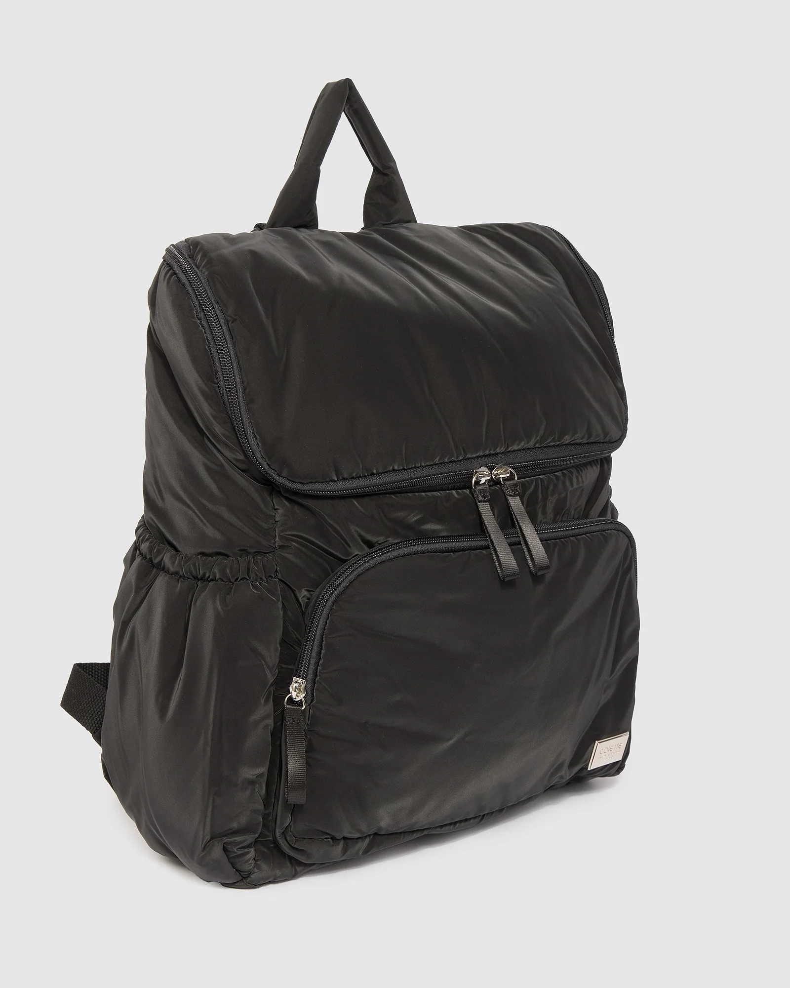Black Soft Touch Baby Bag Backpack - Image 4