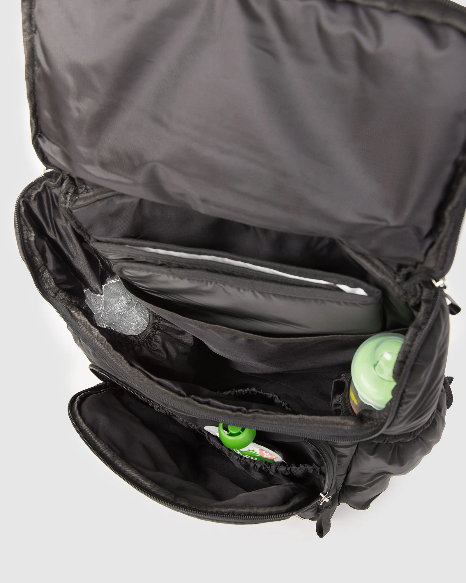 Black Soft Touch Baby Bag Backpack - Image 6