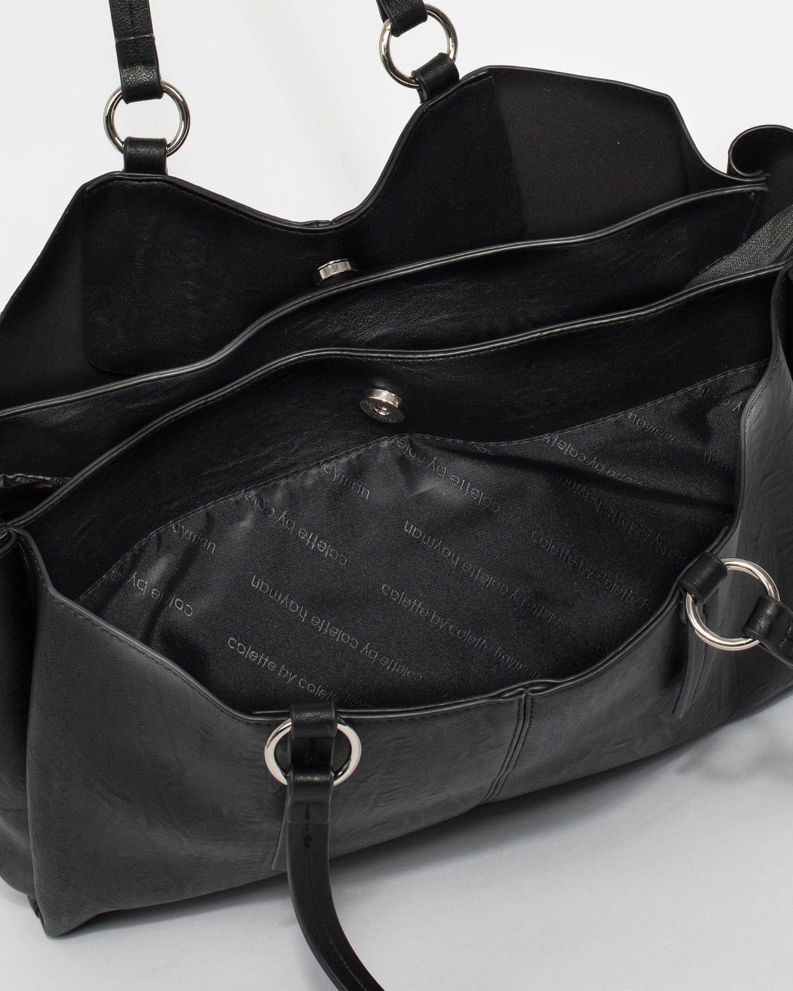 Black Stacey Ring Tote Bag - Image 11