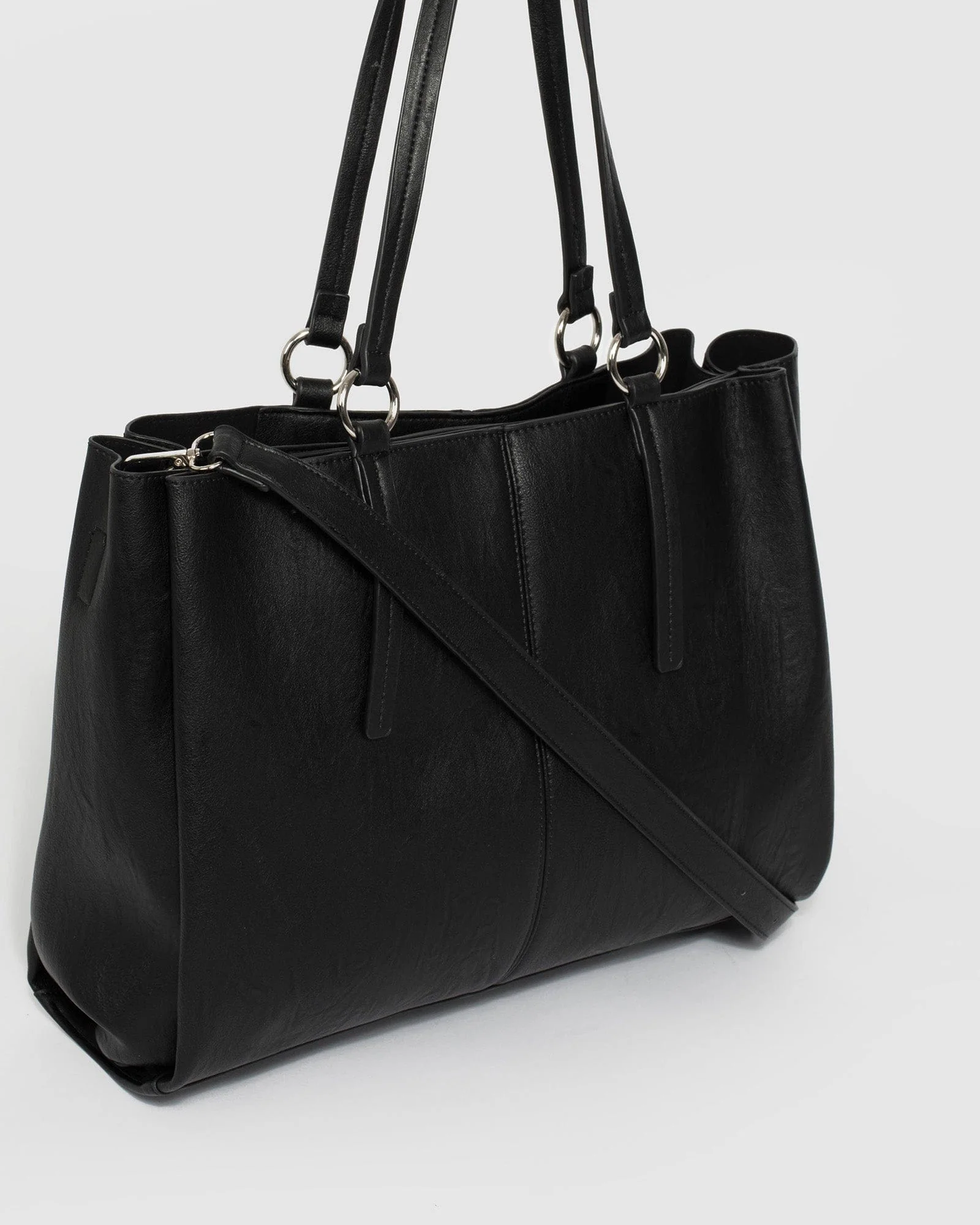 Black Stacey Ring Tote Bag - Image 3
