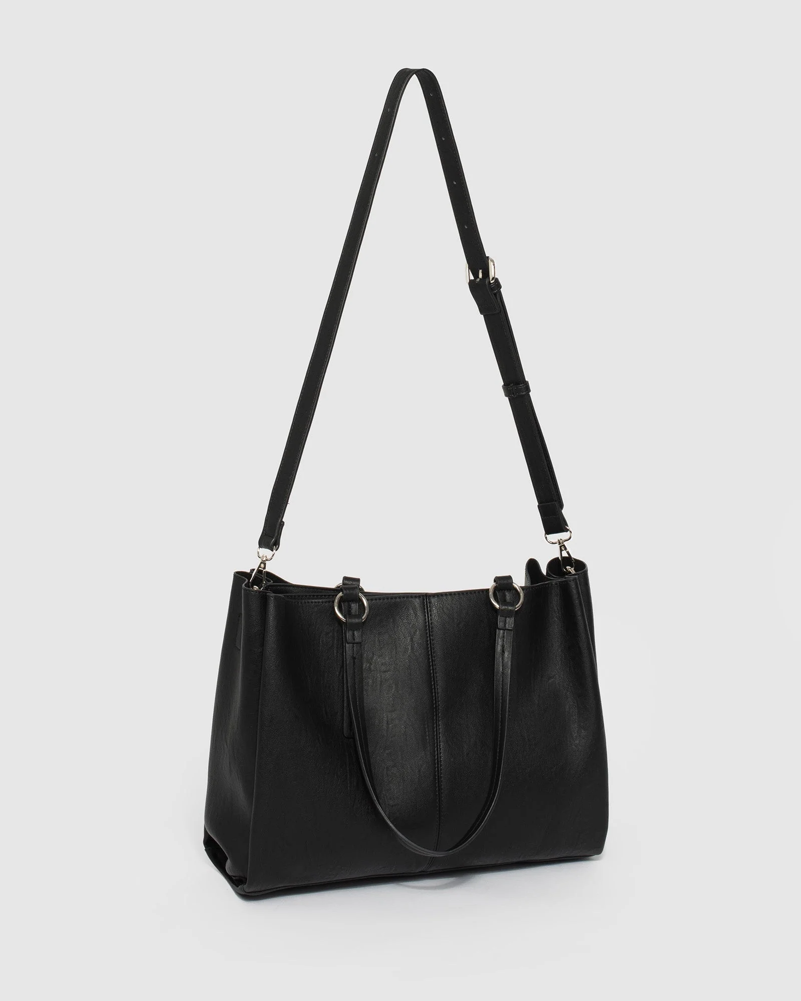 Black Stacey Ring Tote Bag - Image 4