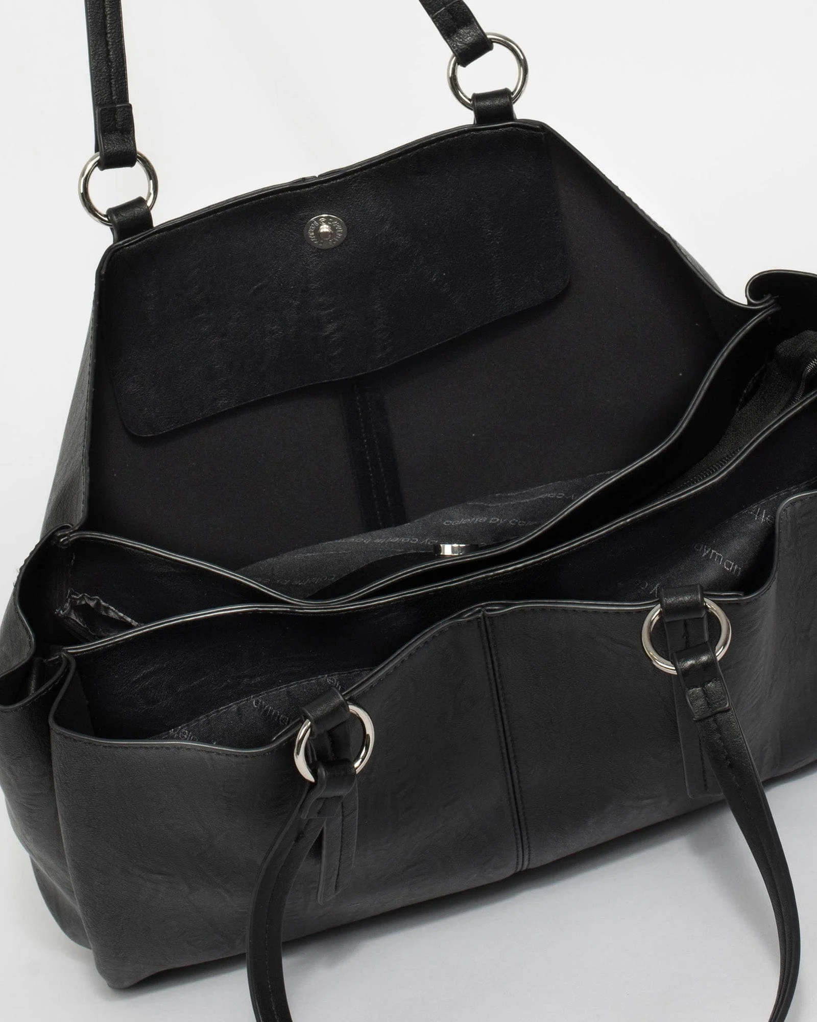 Black Stacey Ring Tote Bag - Image 8