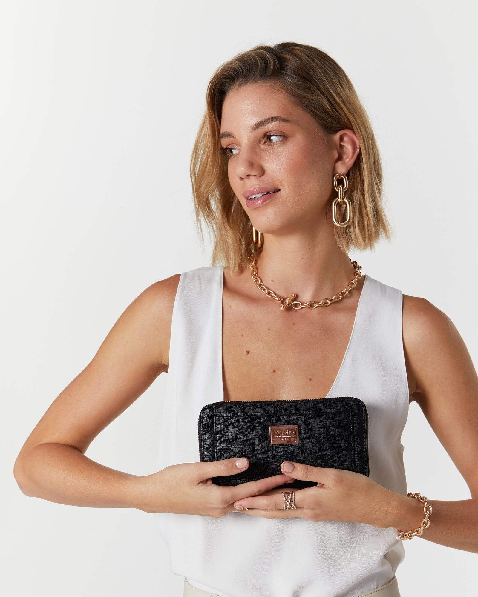 Black And Rose Gold Tarryn Wallet - Image 6