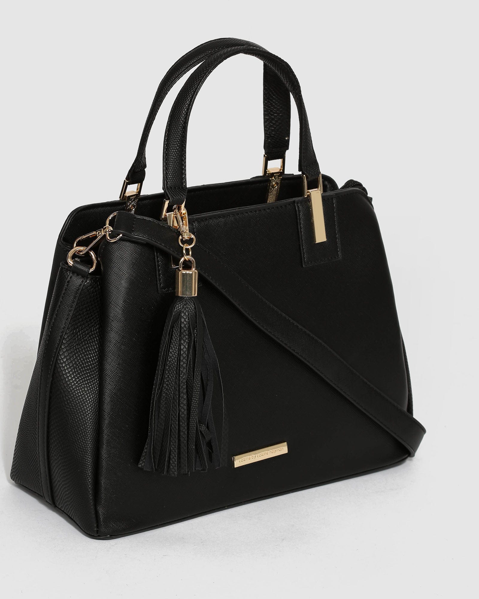 Black Toni Tassel Tote Bag - Image 3
