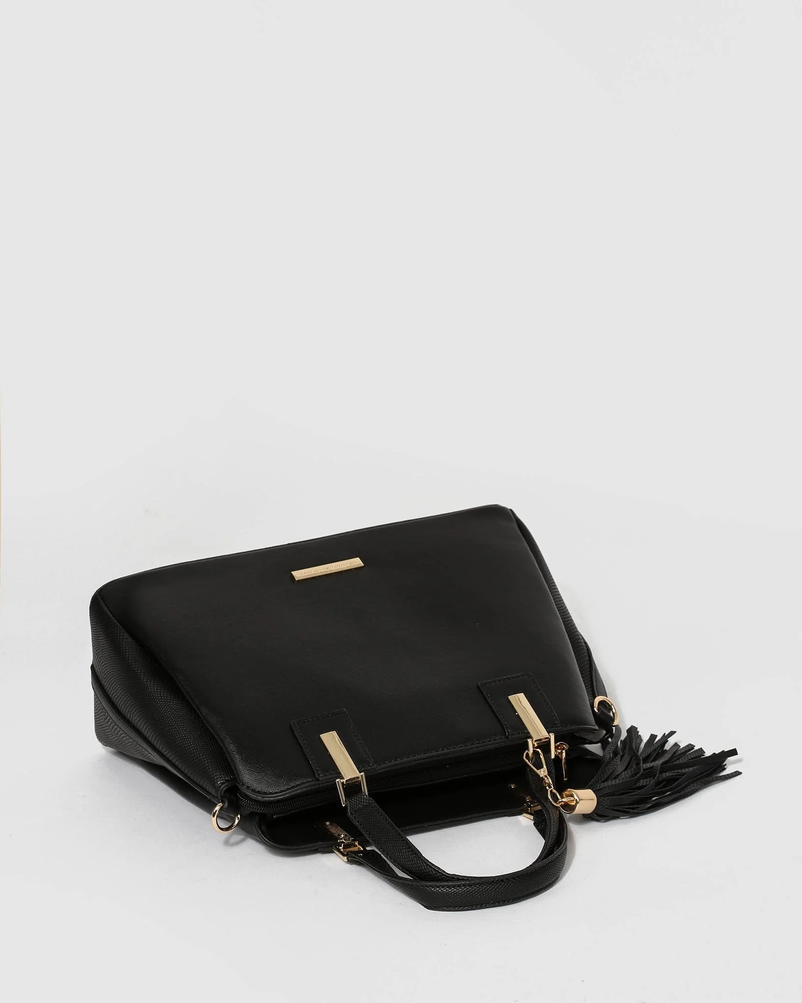 Black Toni Tassel Tote Bag - Image 7
