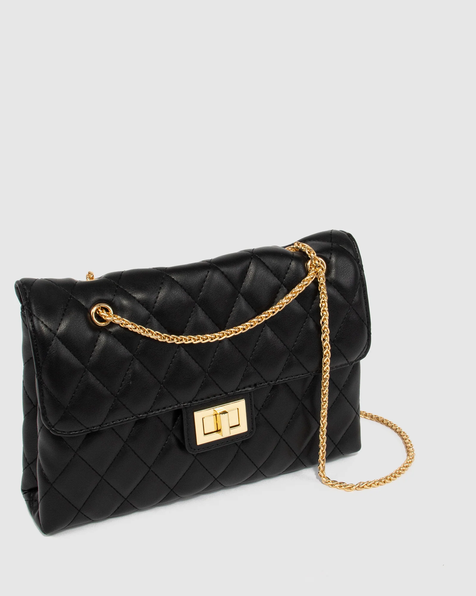 Black Zion Quilt Crossbody Bag - Image 4