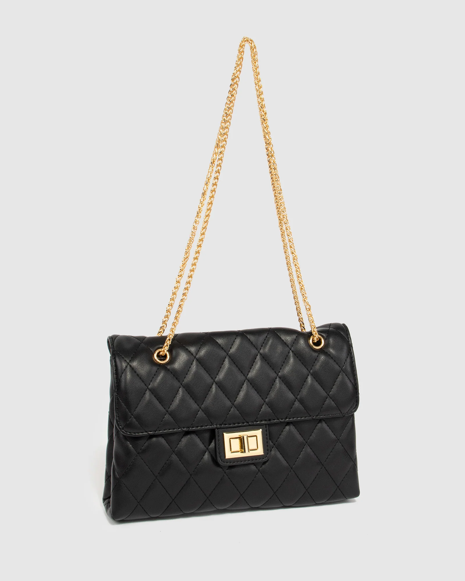 Black Zion Quilt Crossbody Bag - Image 5