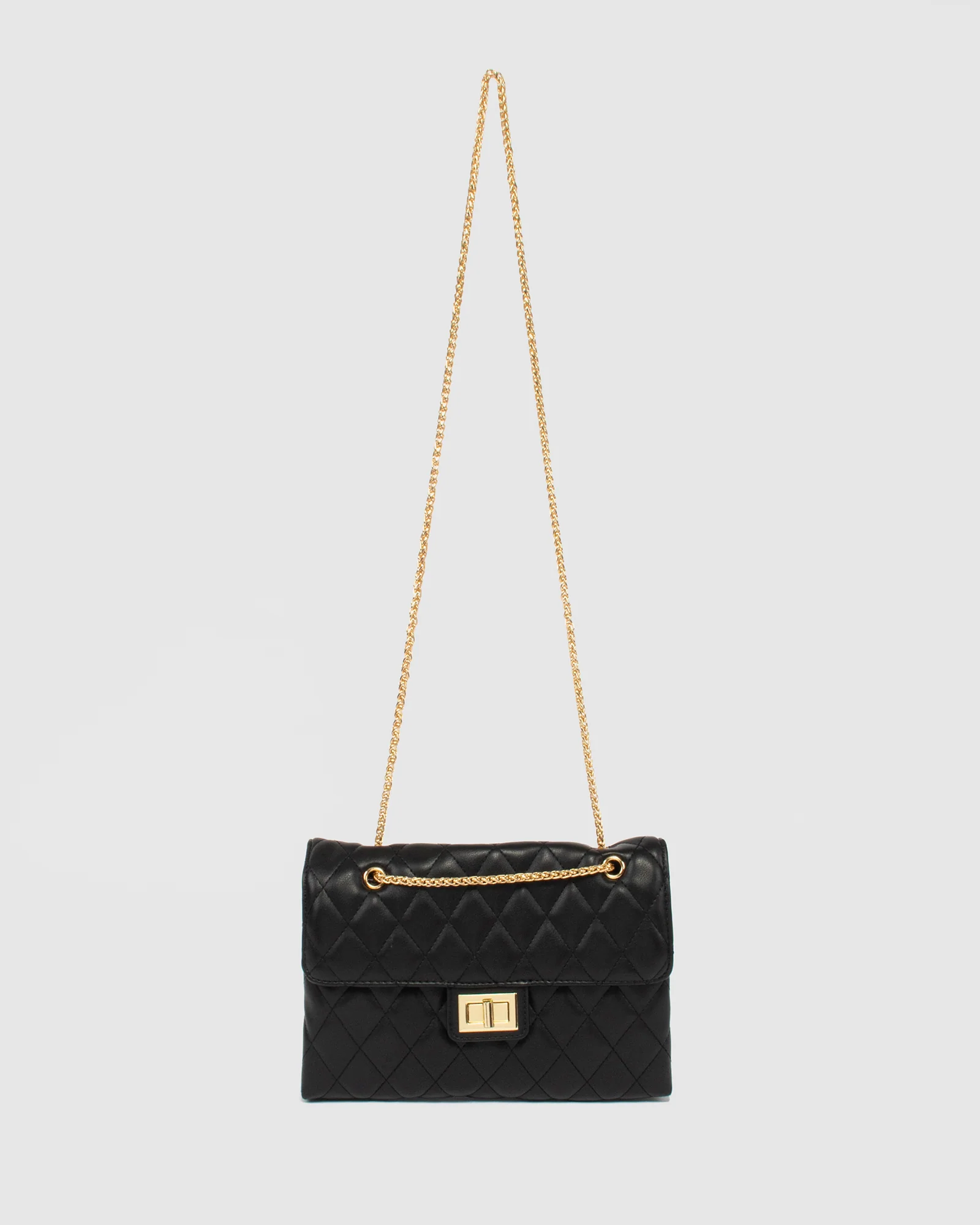 Black Zion Quilt Crossbody Bag - Image 6