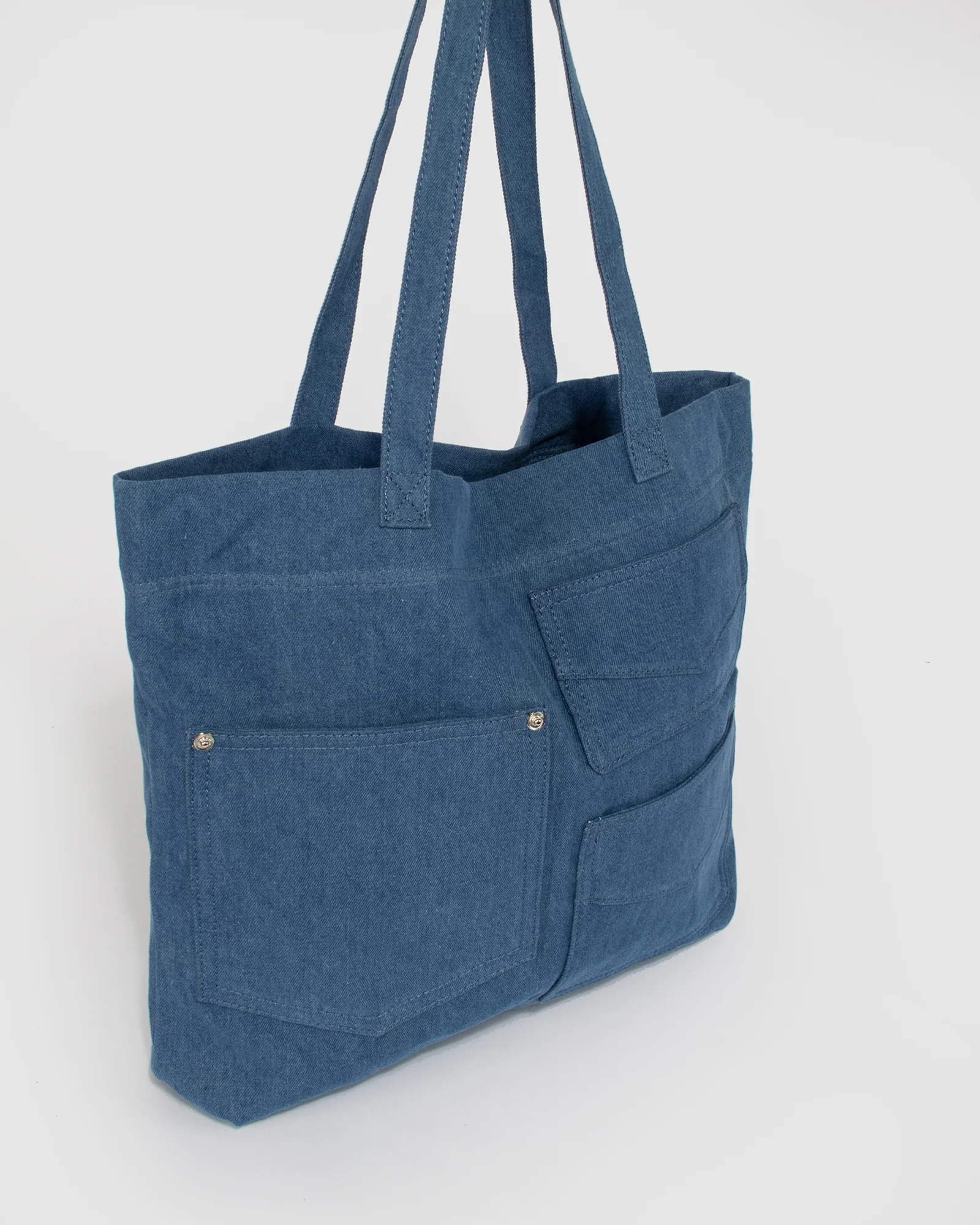 Blue Clara Denim Tote - Image 3