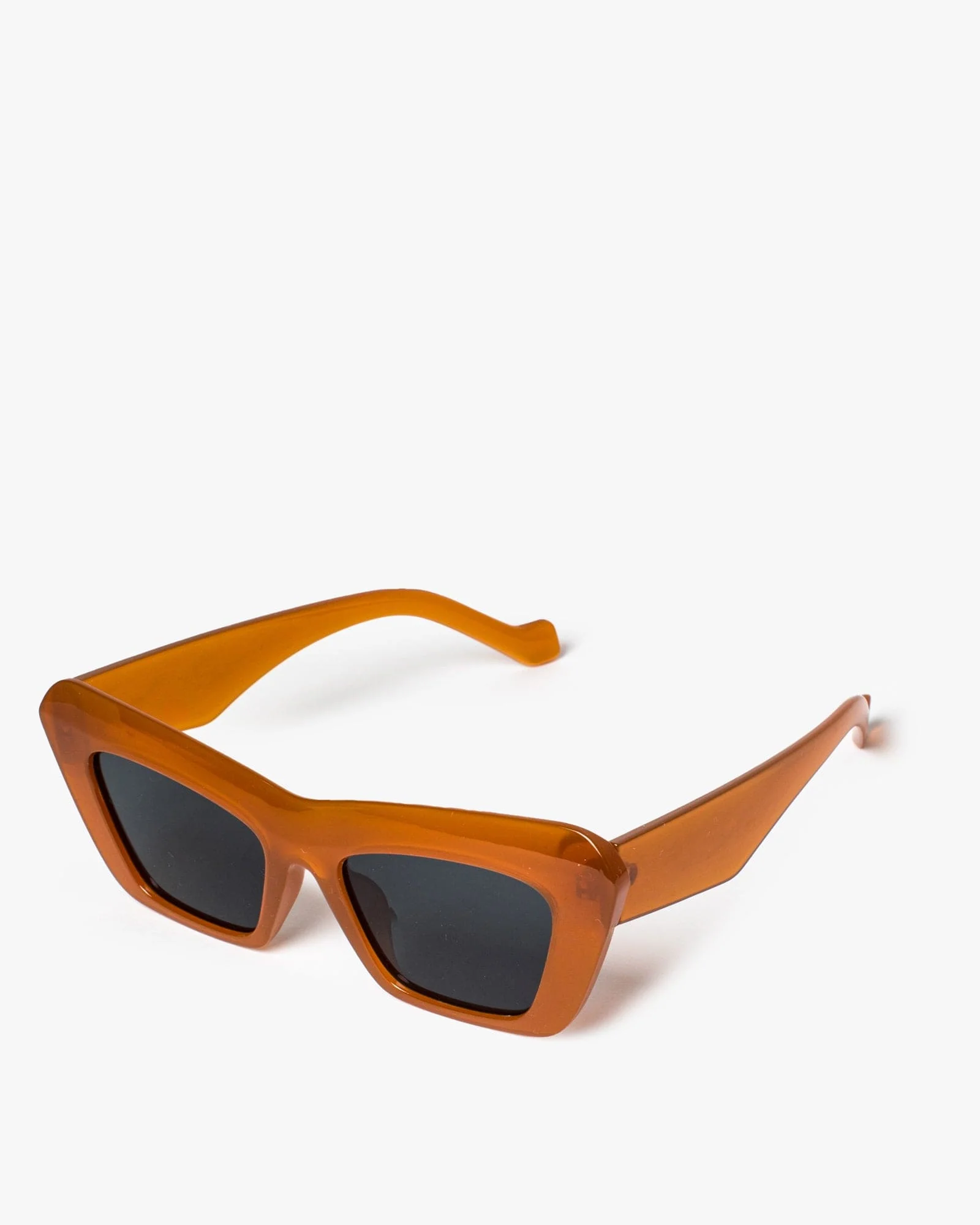 Brown Cat-Eye Chunky Frame Sunglasses - Image 2