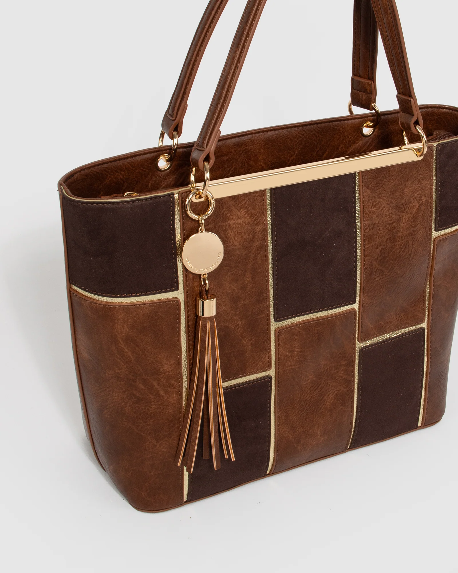 Brown Erica Limited Edition Panel Tote Bag - Image 3