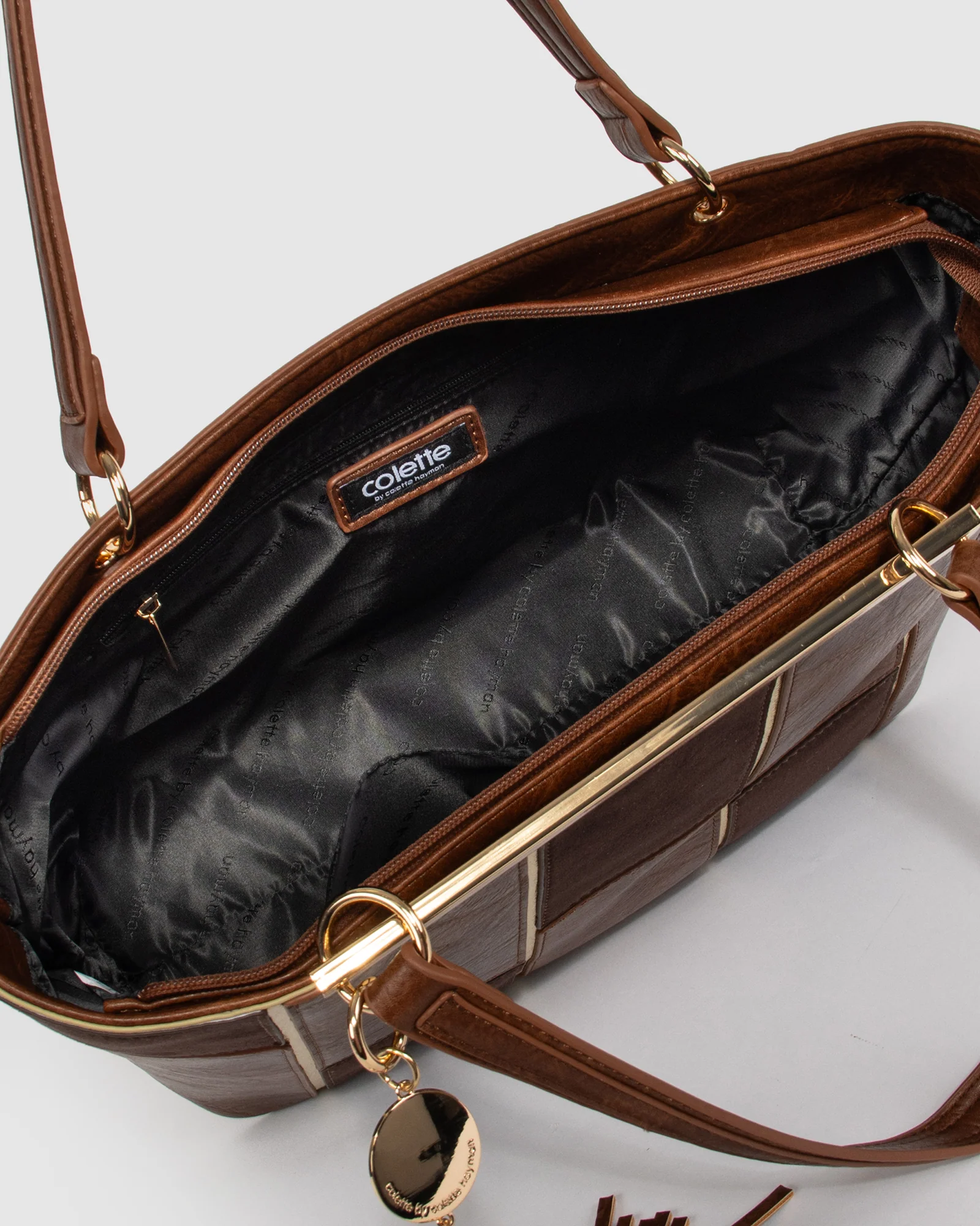 Brown Erica Limited Edition Panel Tote Bag - Image 6