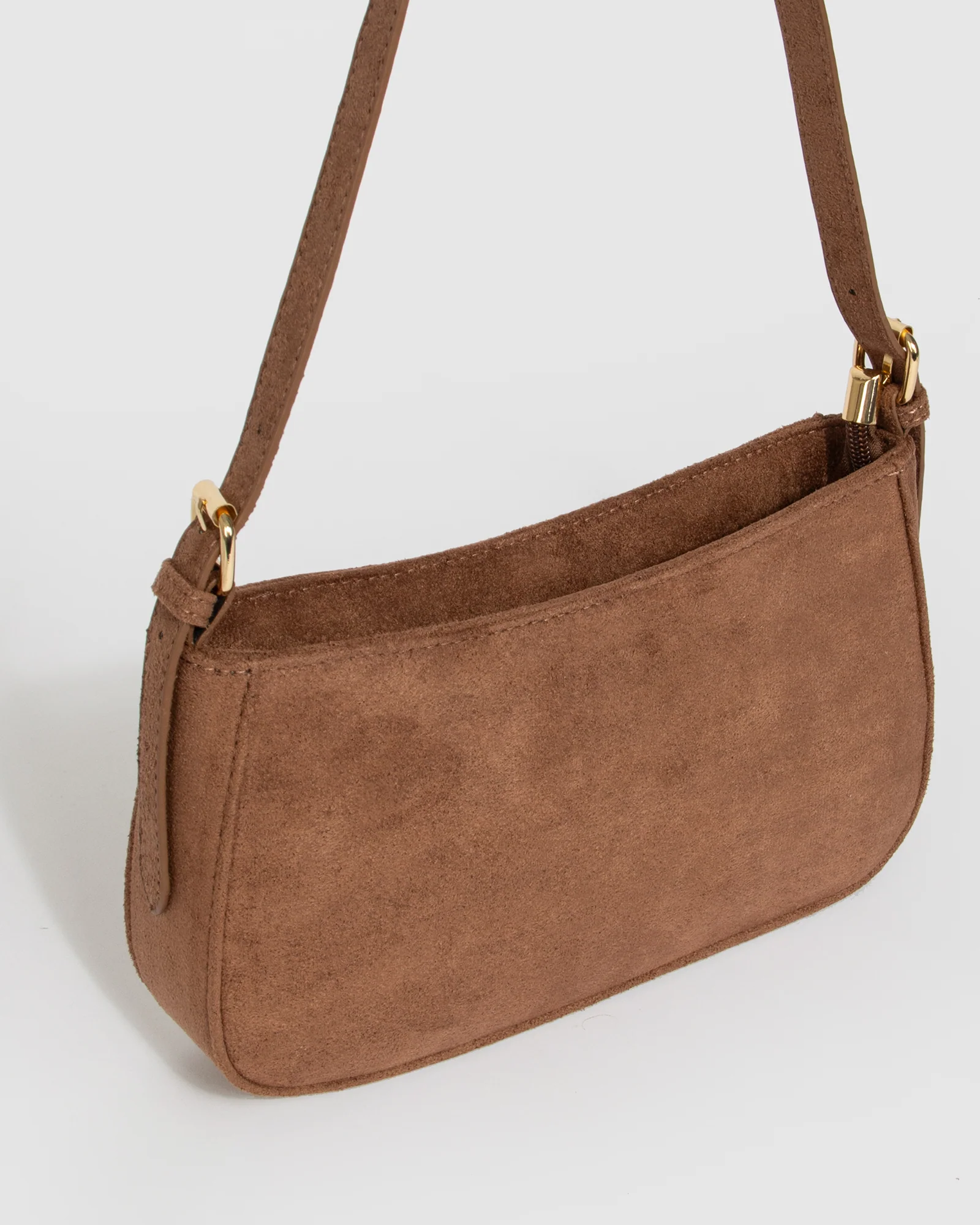 Brown Frankie Buckle Strap Shoulder Bag - Image 3