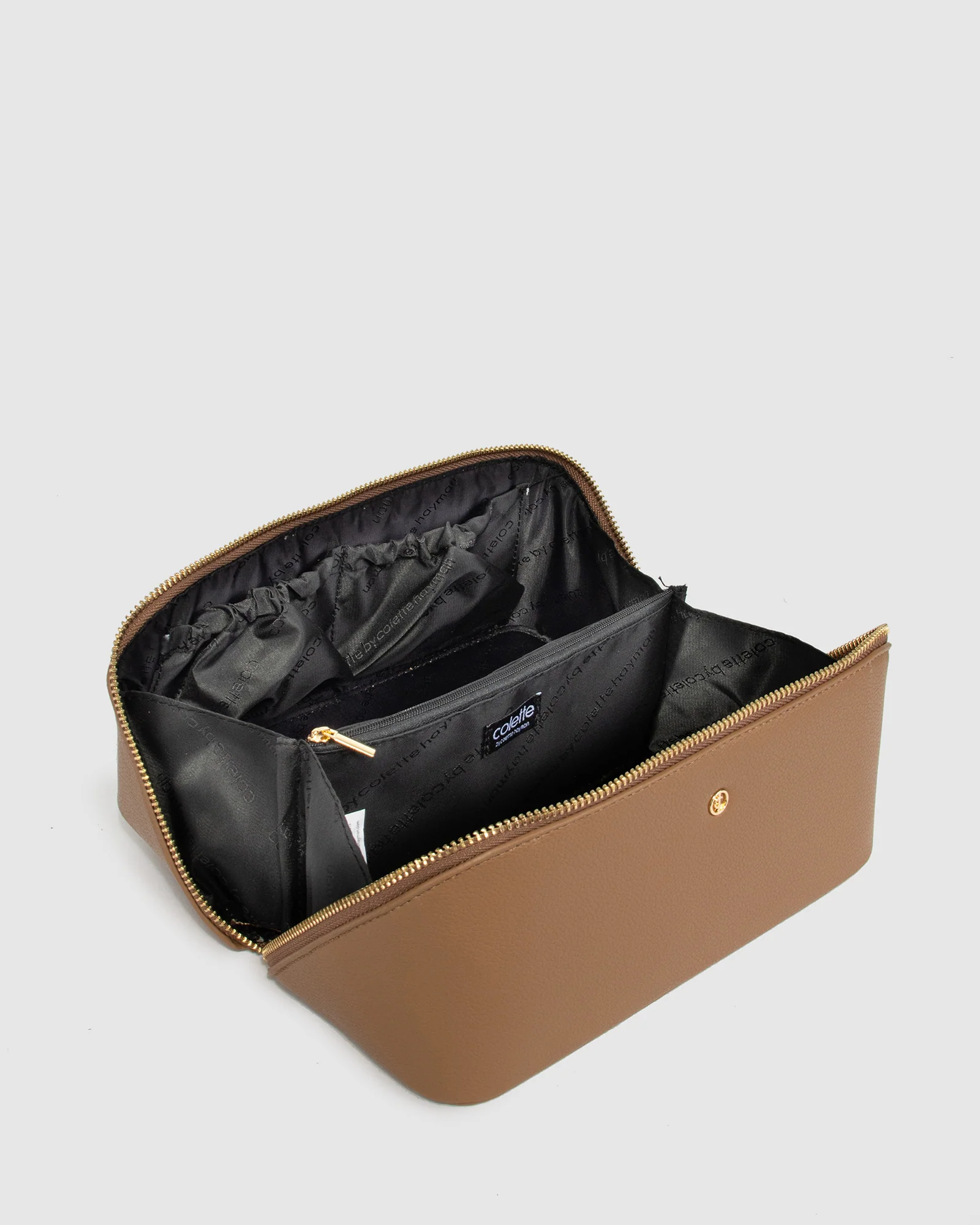 Caramel Fold Out Cosmetic Case - Image 4