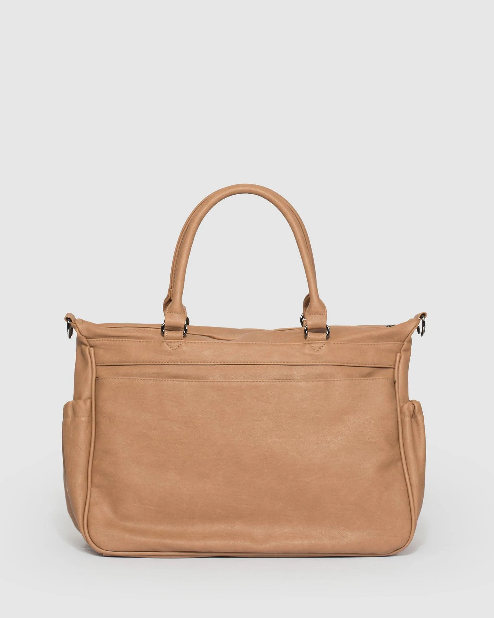 Caramel And Gunmetal Baby Bag - Image 10