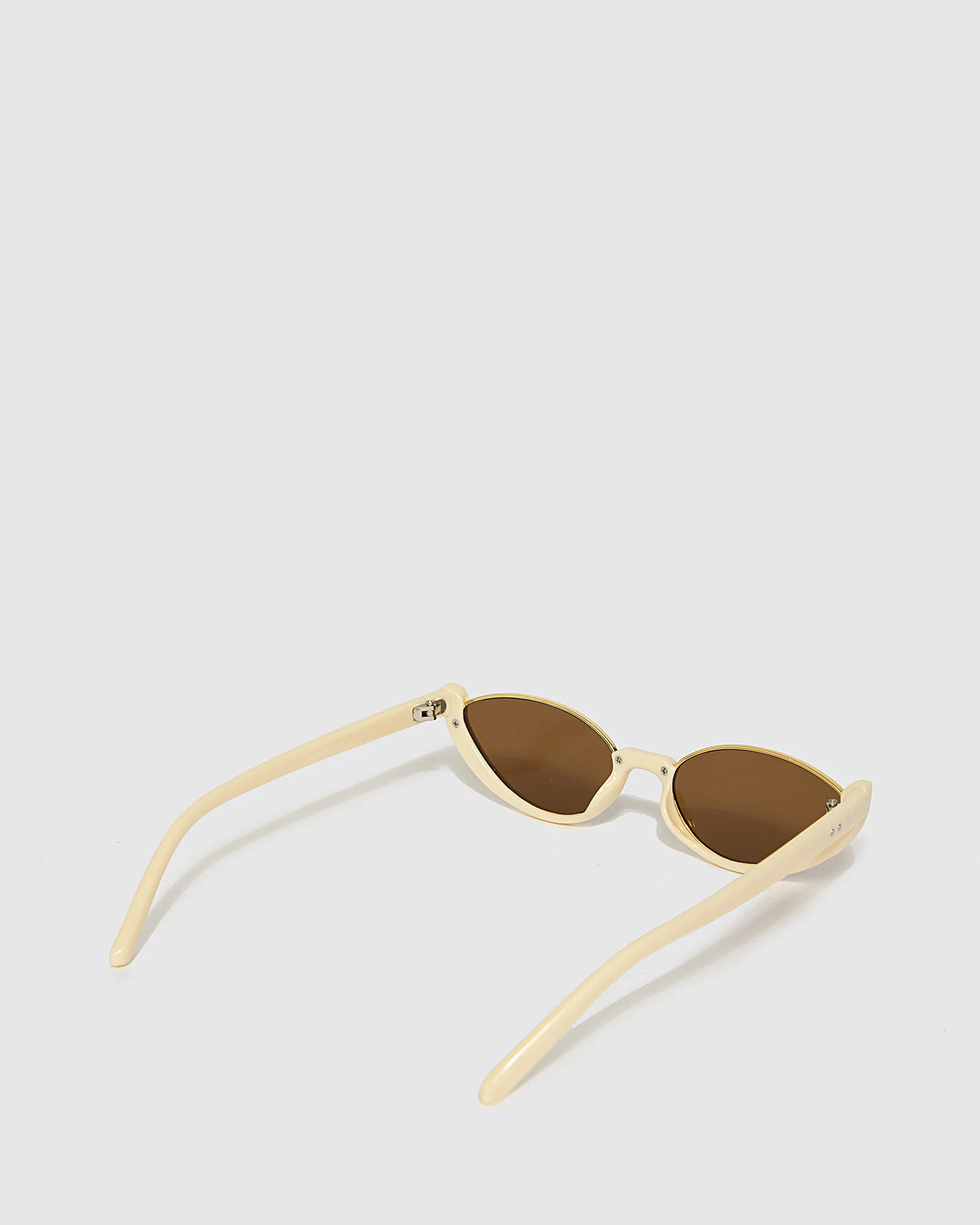 Cateye Open Frame Sunglasses - Ivory - Image 3
