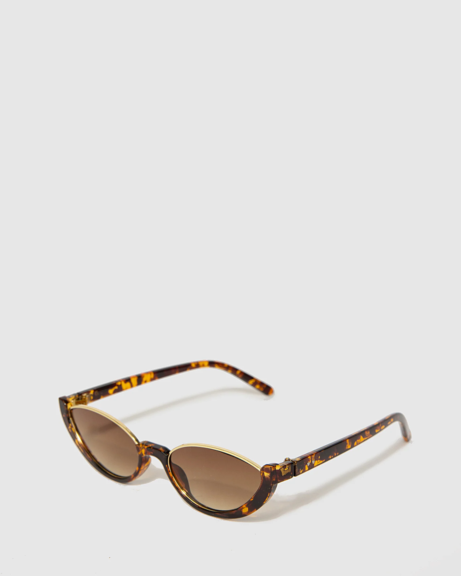 Cateye Open Frame Sunglasses - Tortoise Shell - Image 2
